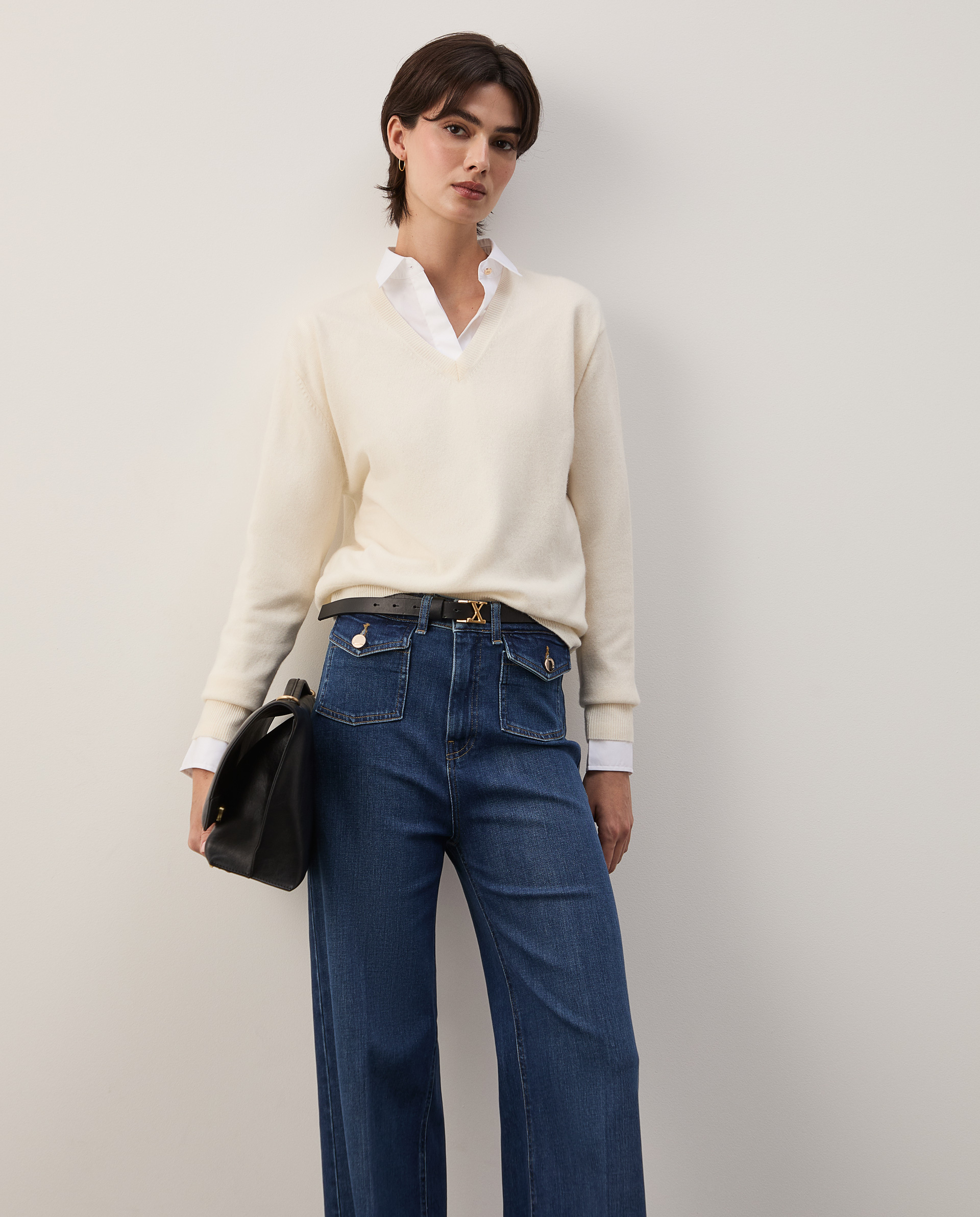 Straight-leg jeans