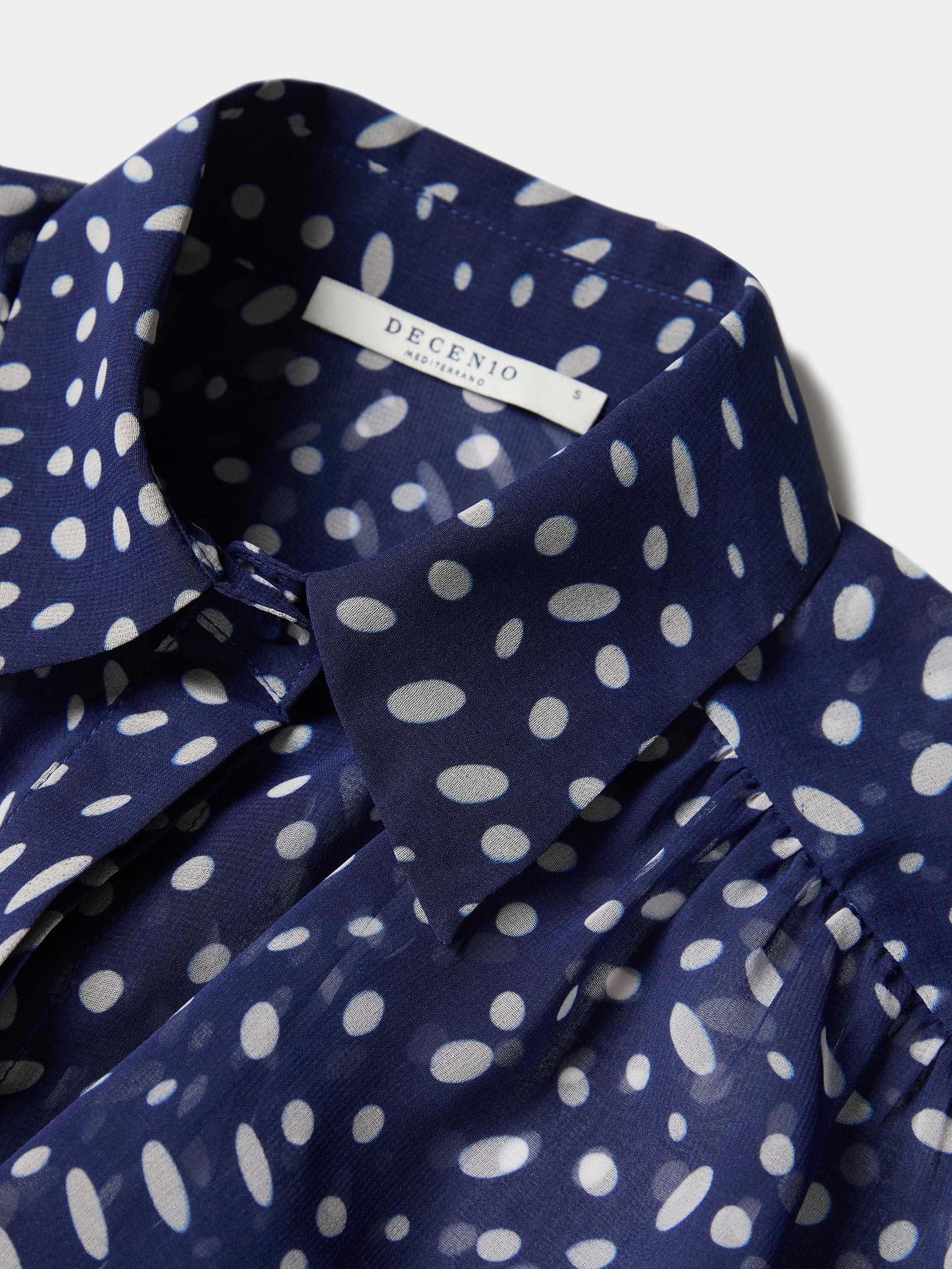 Blusa fluida estampada