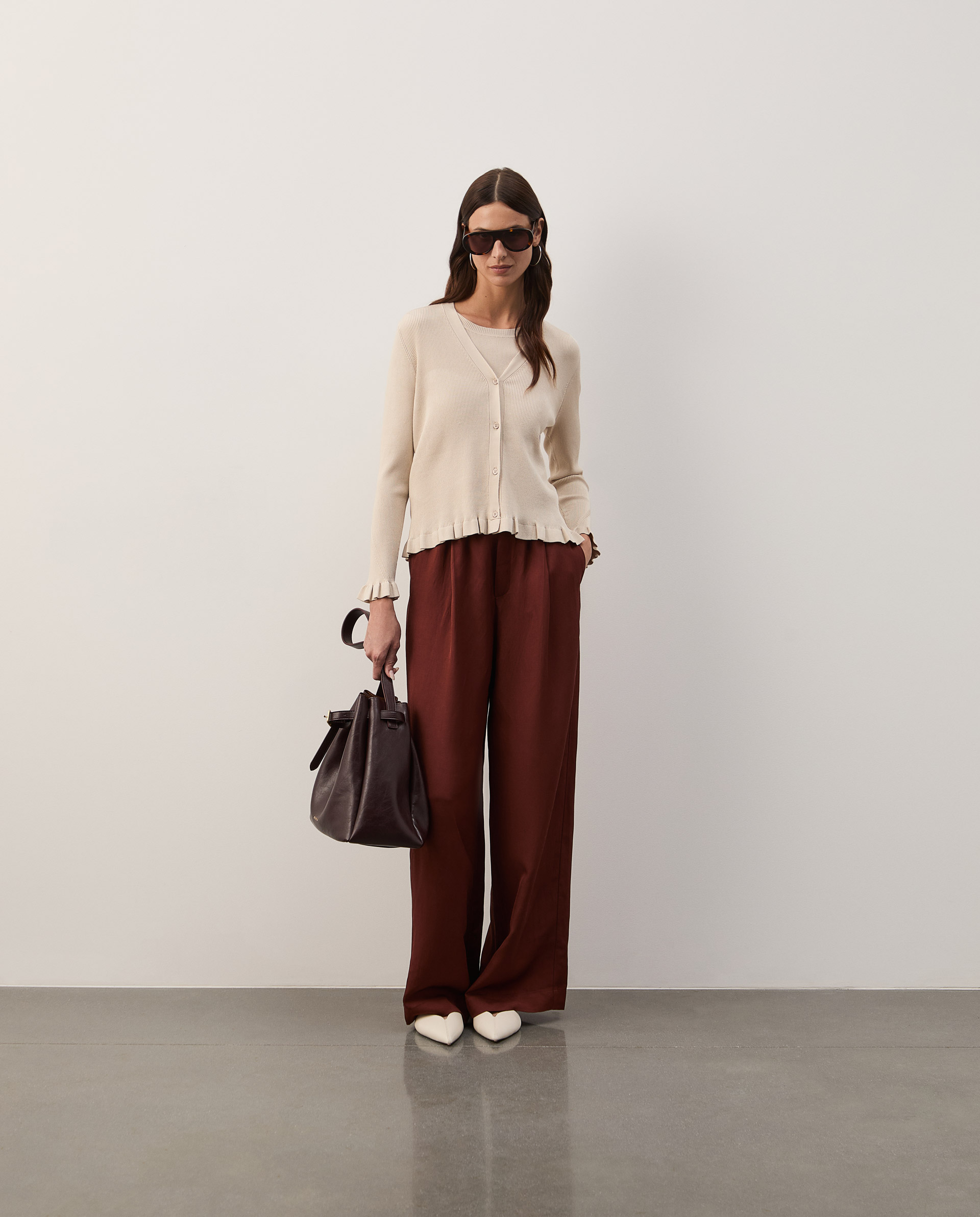 Ribbed knit jacket