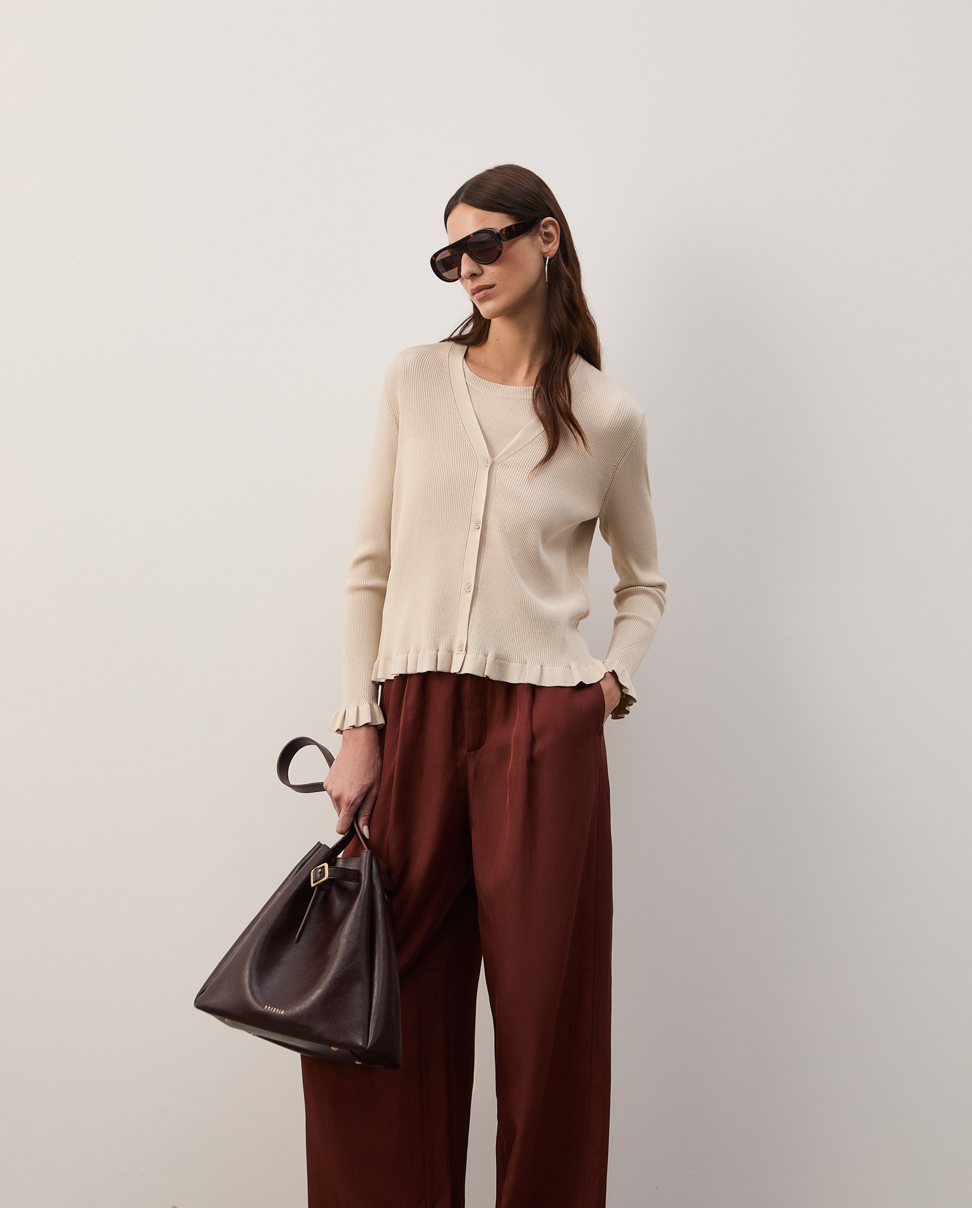 Ribbed knit jacket