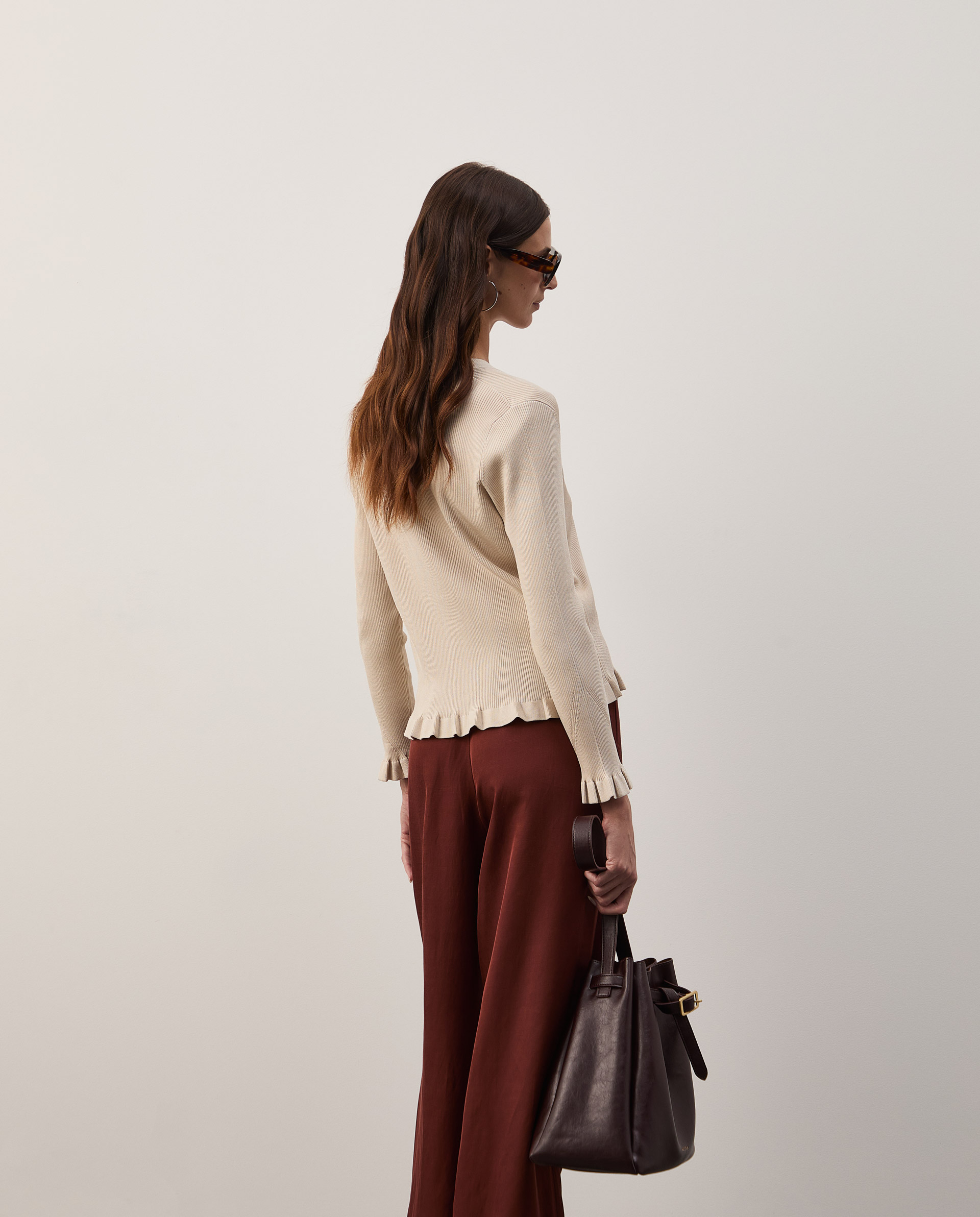Ribbed knit jacket