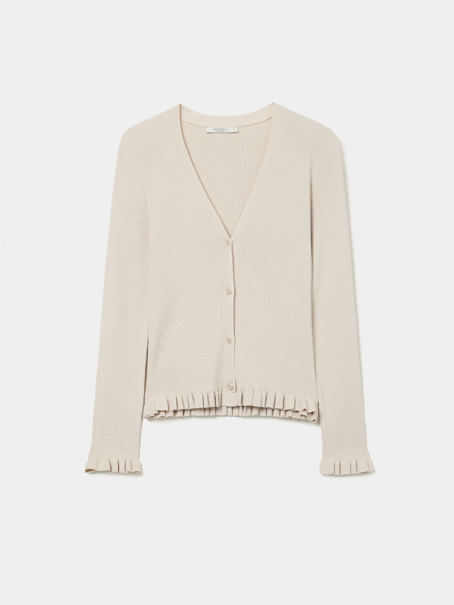 Ribbed knit jacket