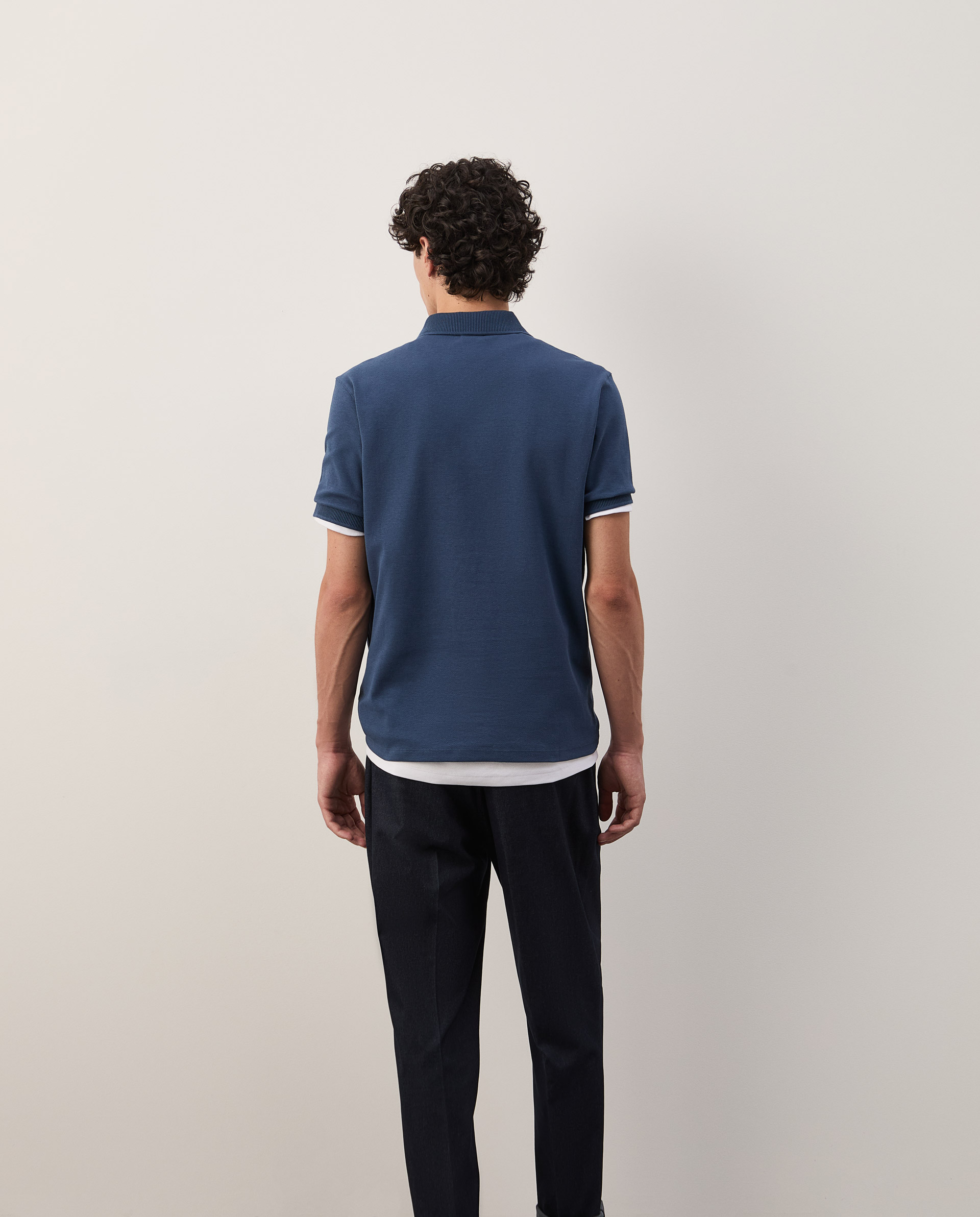 Short-sleeved polo shirt