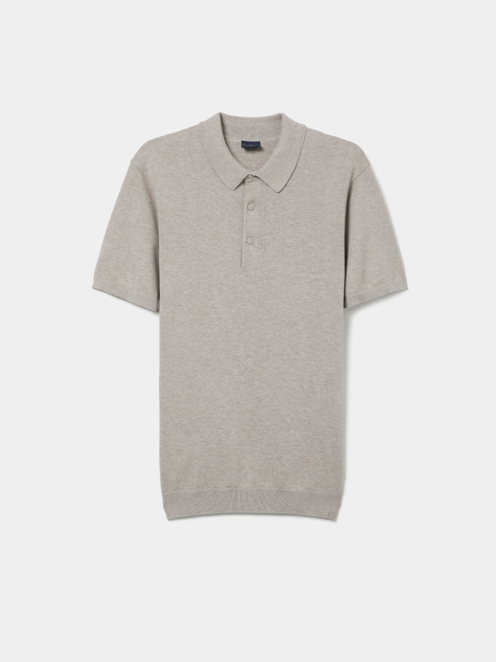 Cotton knit polo shirt