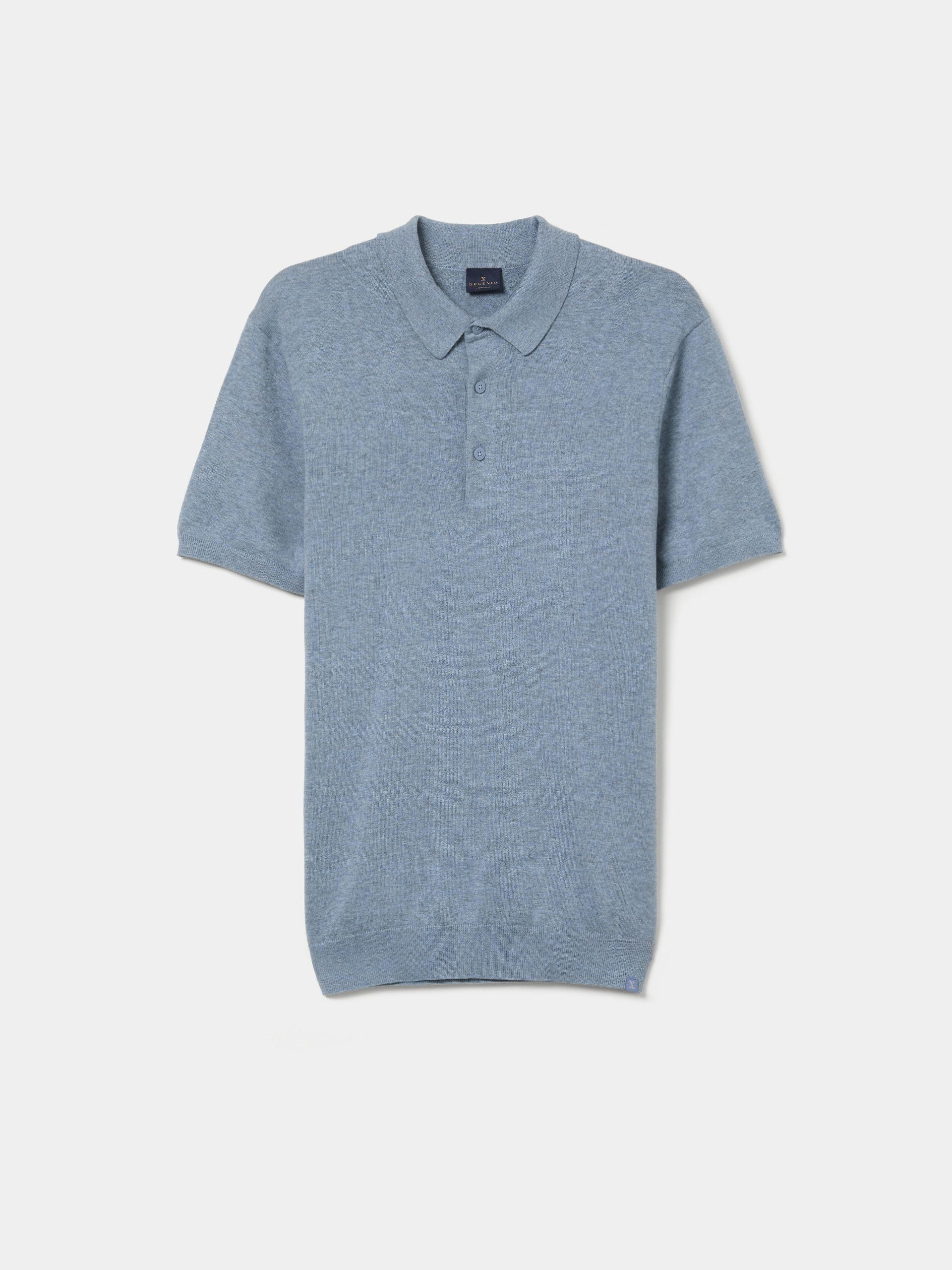 Cotton knit polo shirt