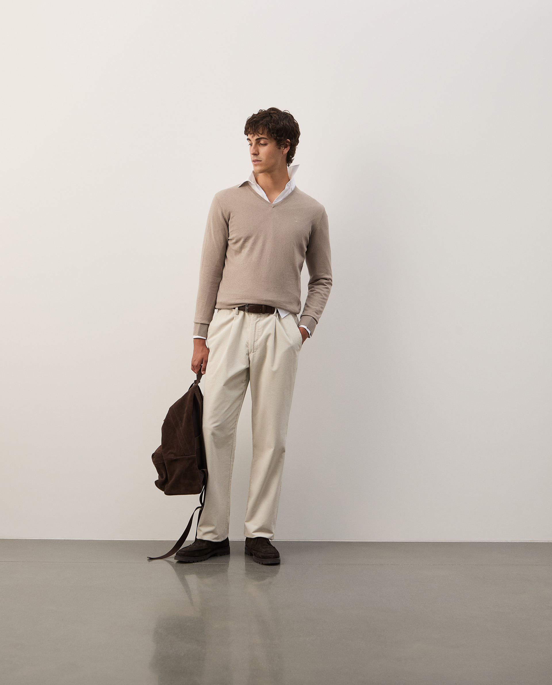 Cotton and cashmere pullover