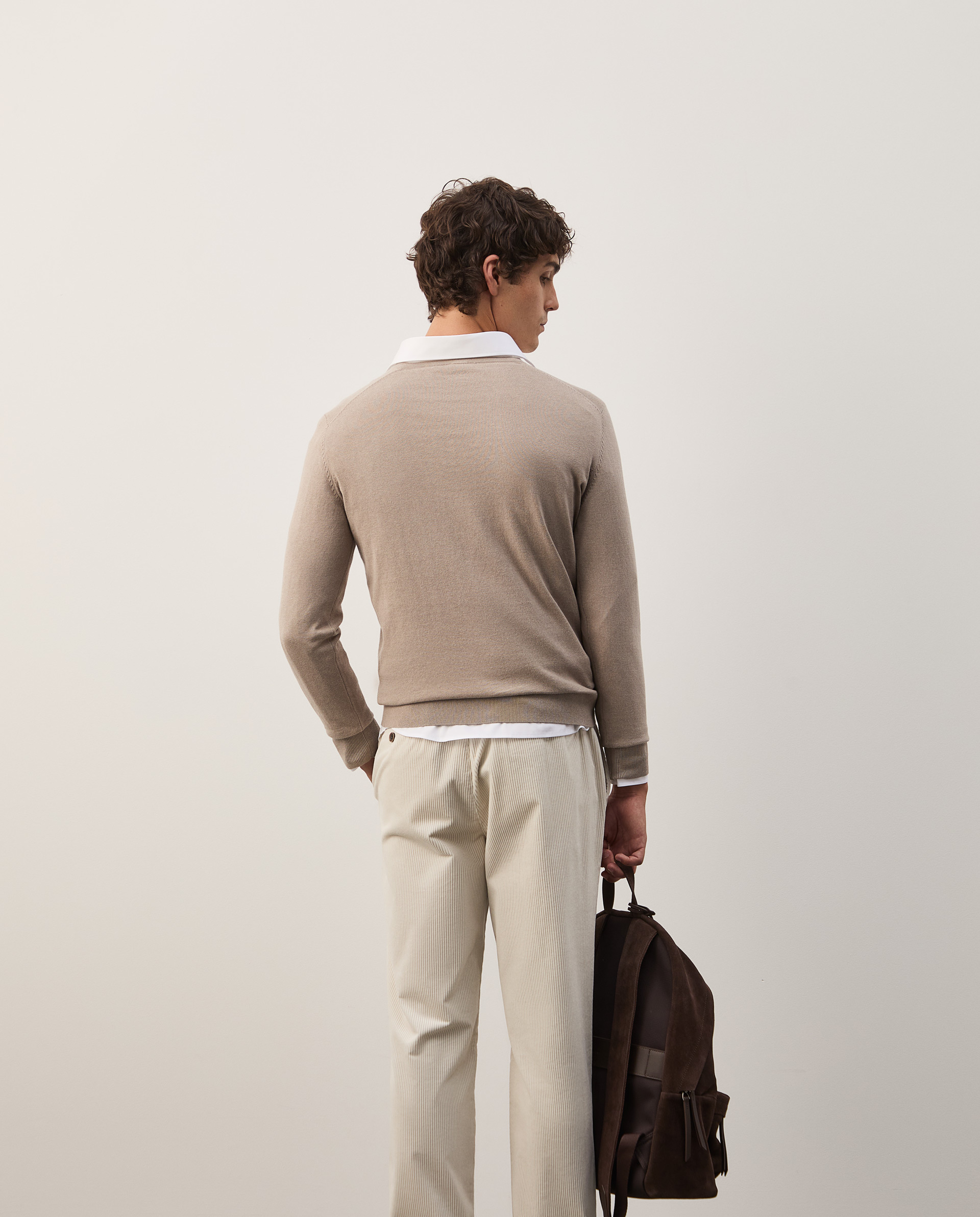 Cotton and cashmere pullover