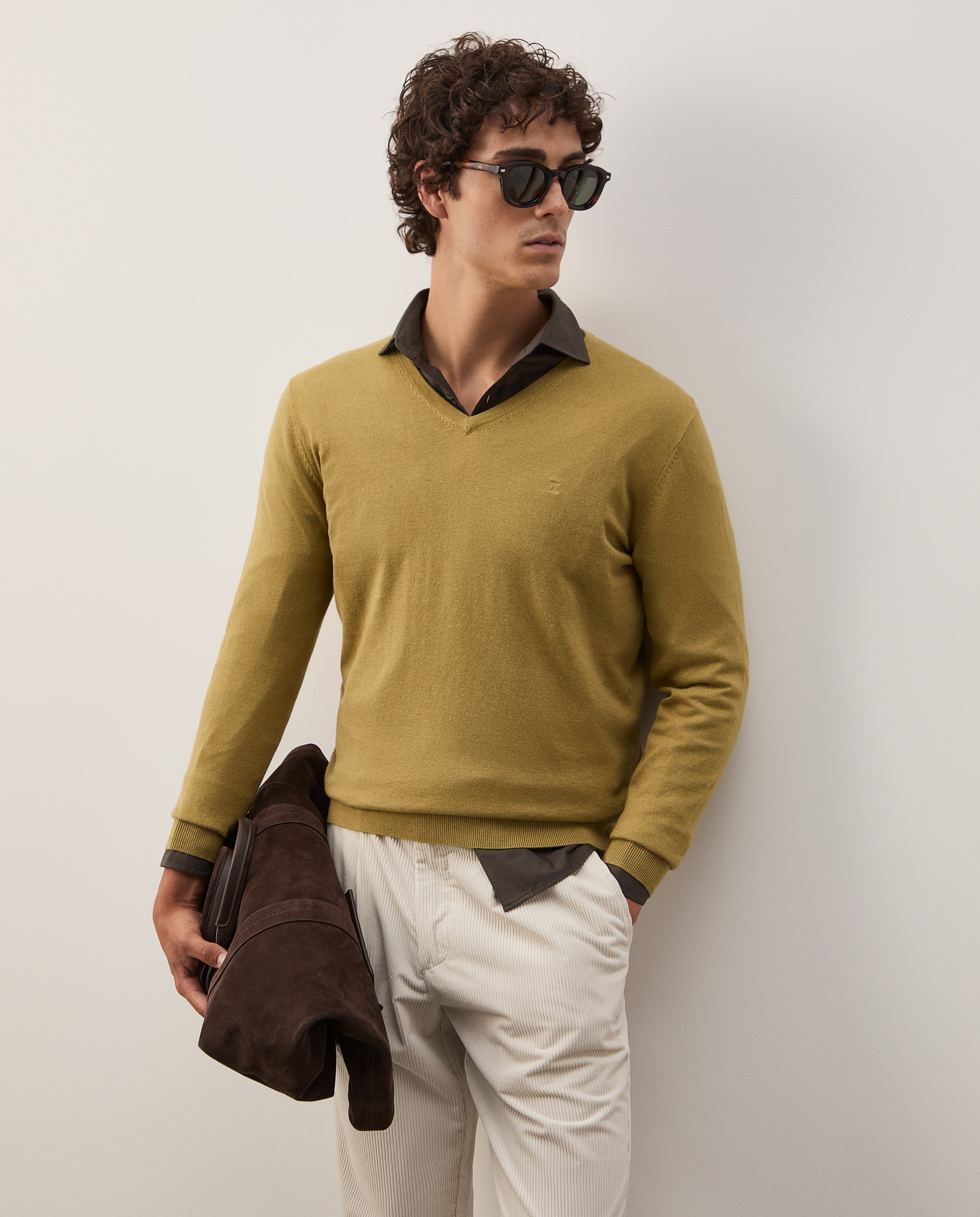 Jersey de algodón y cachemir