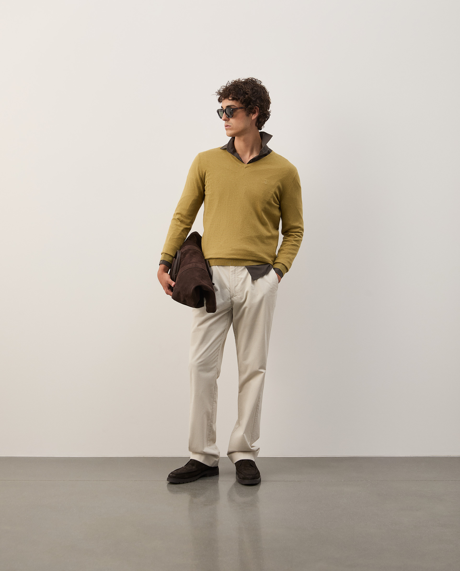 Jersey de algodón y cachemir