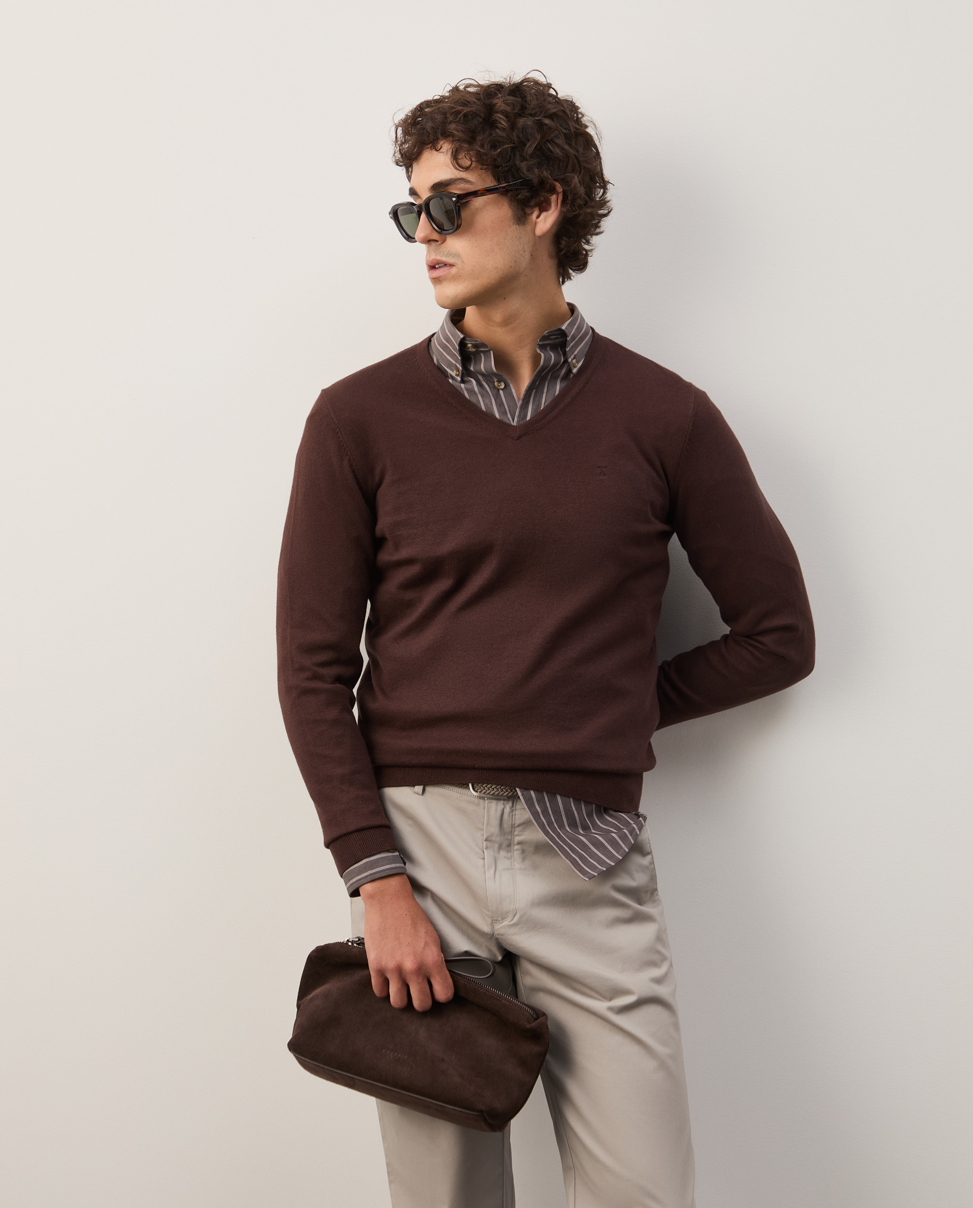 Cotton and cashmere pullover