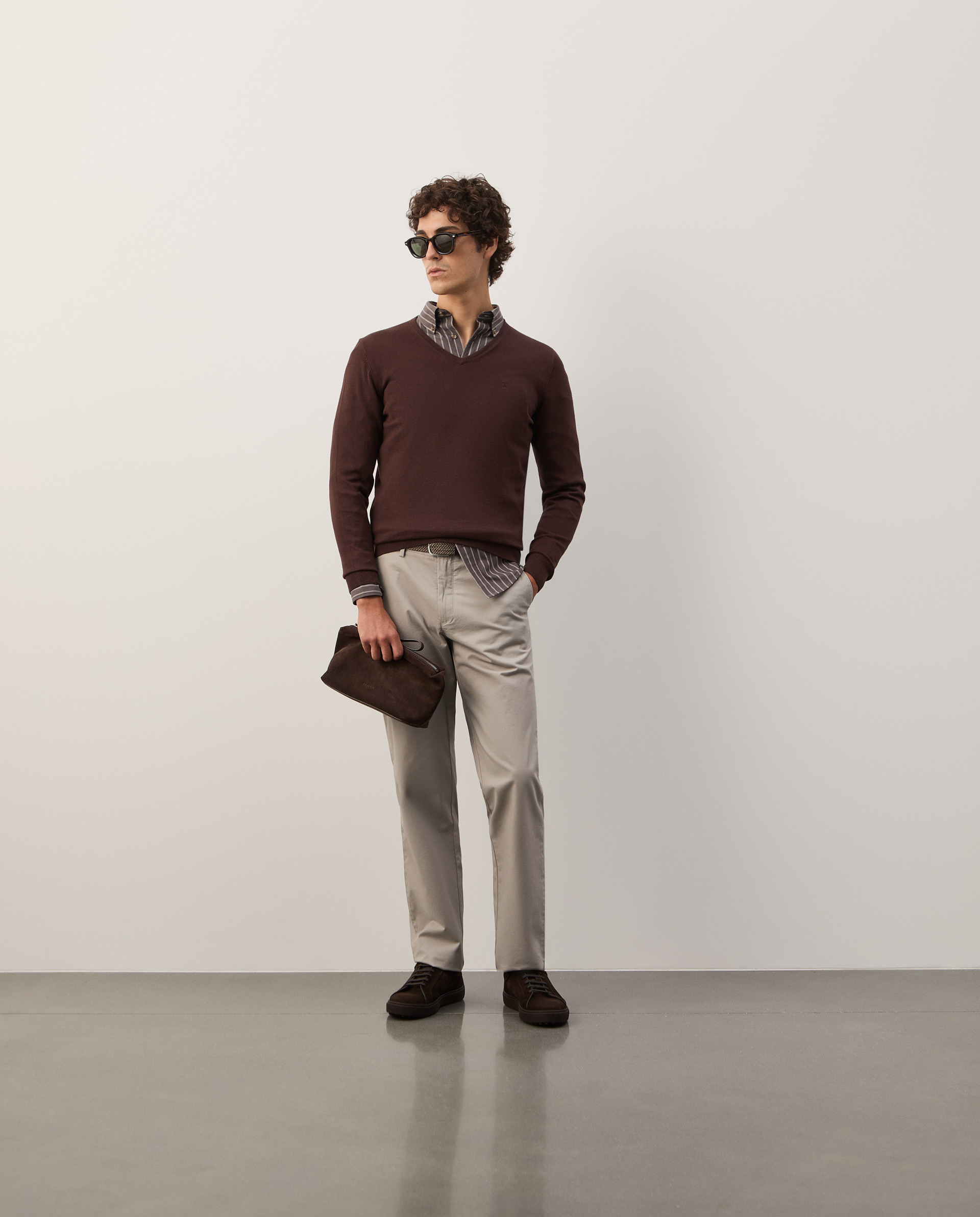 Cotton and cashmere pullover