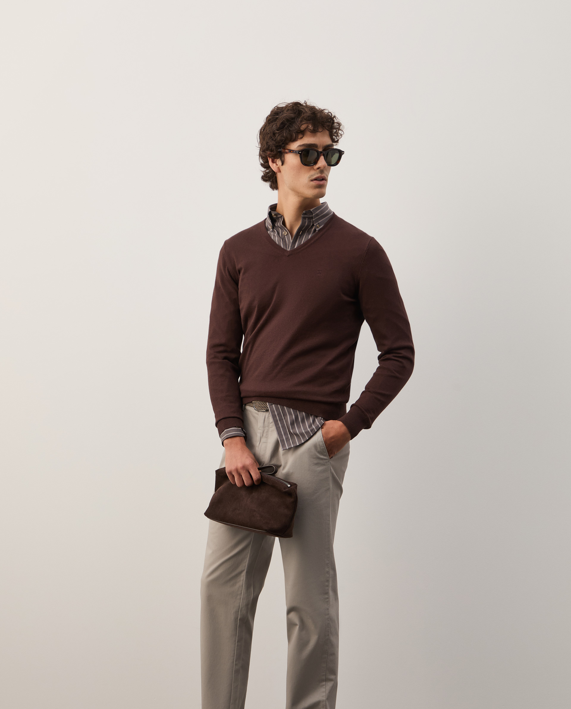 Cotton and cashmere pullover