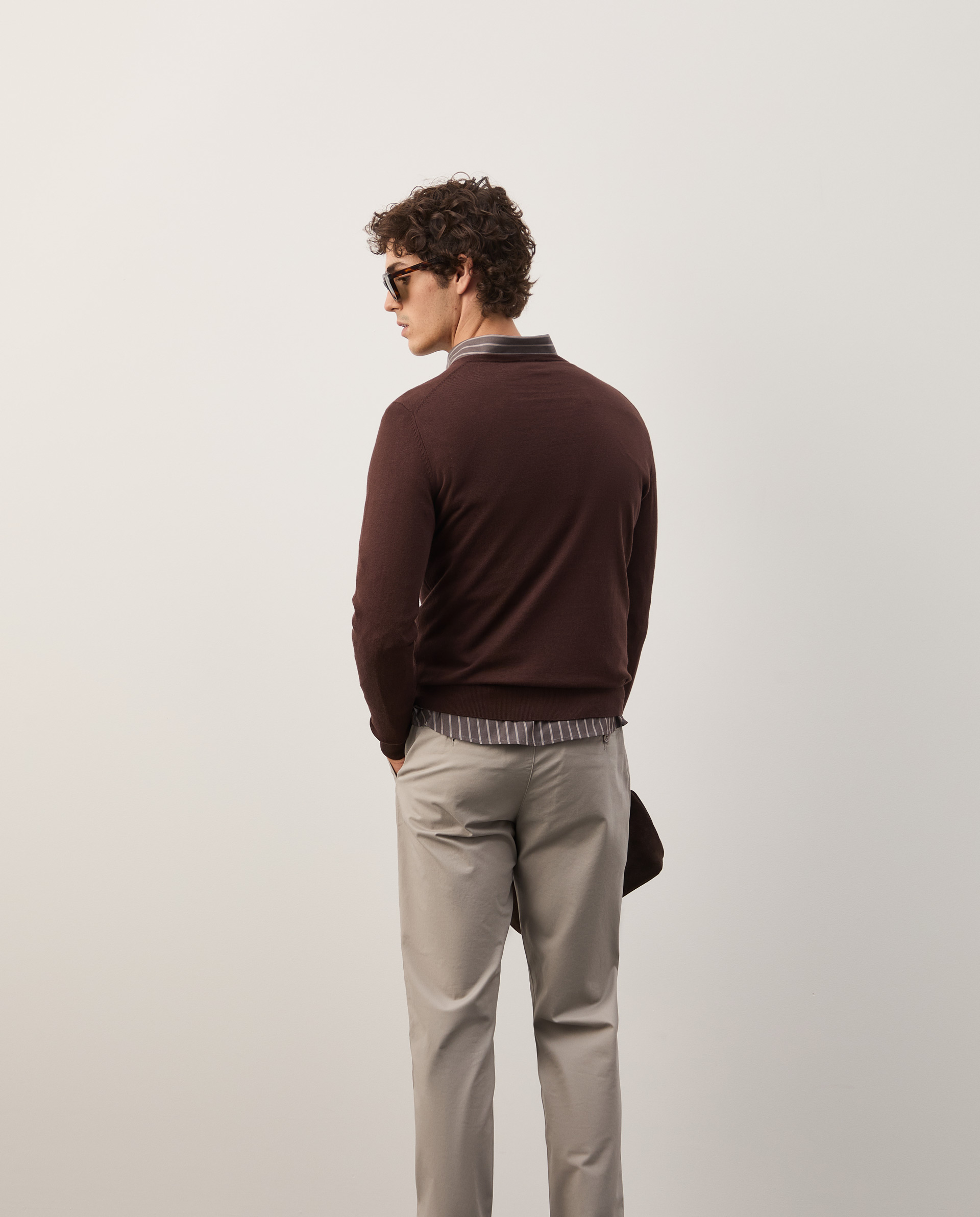 Cotton and cashmere pullover