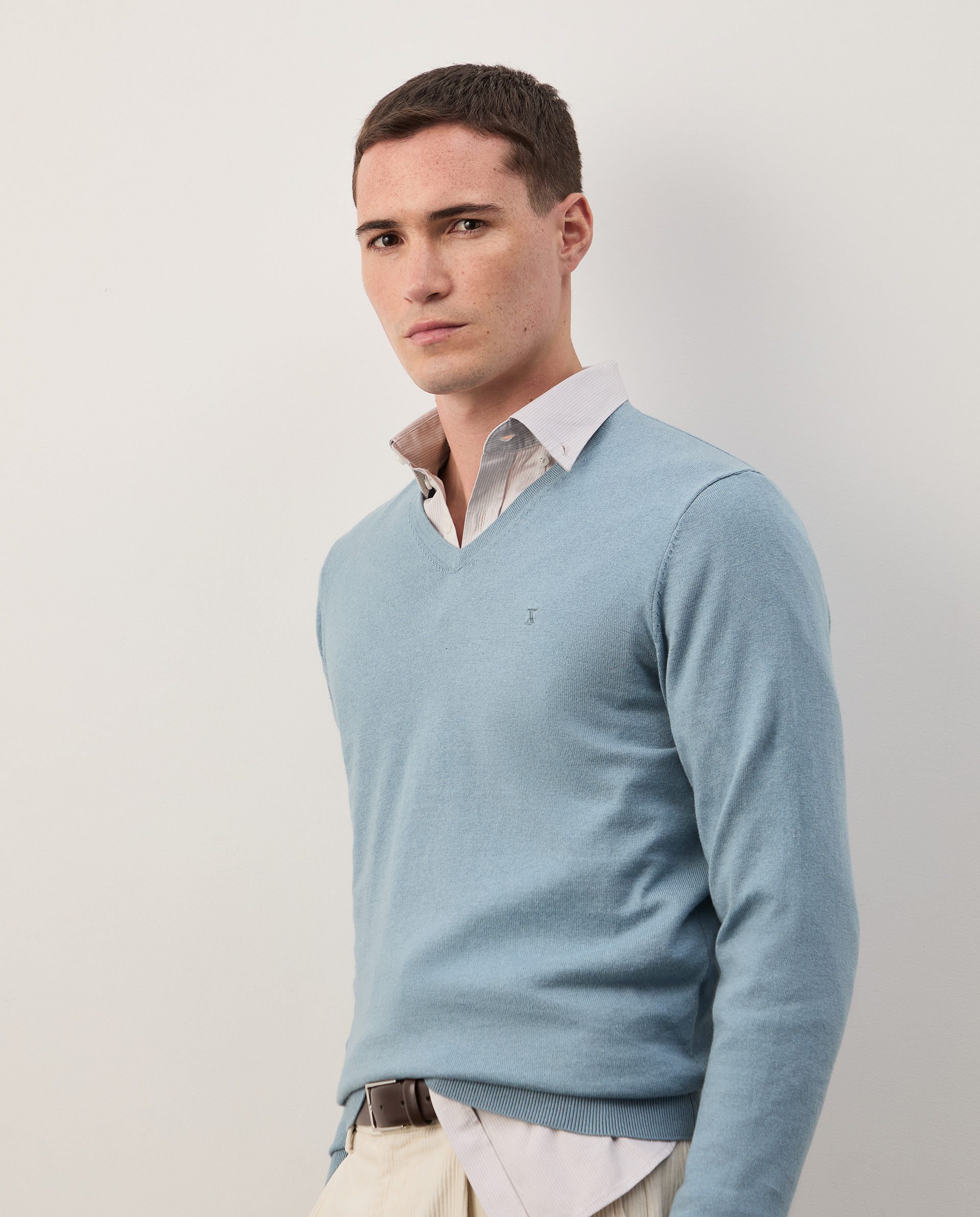 Cotton and cashmere pullover