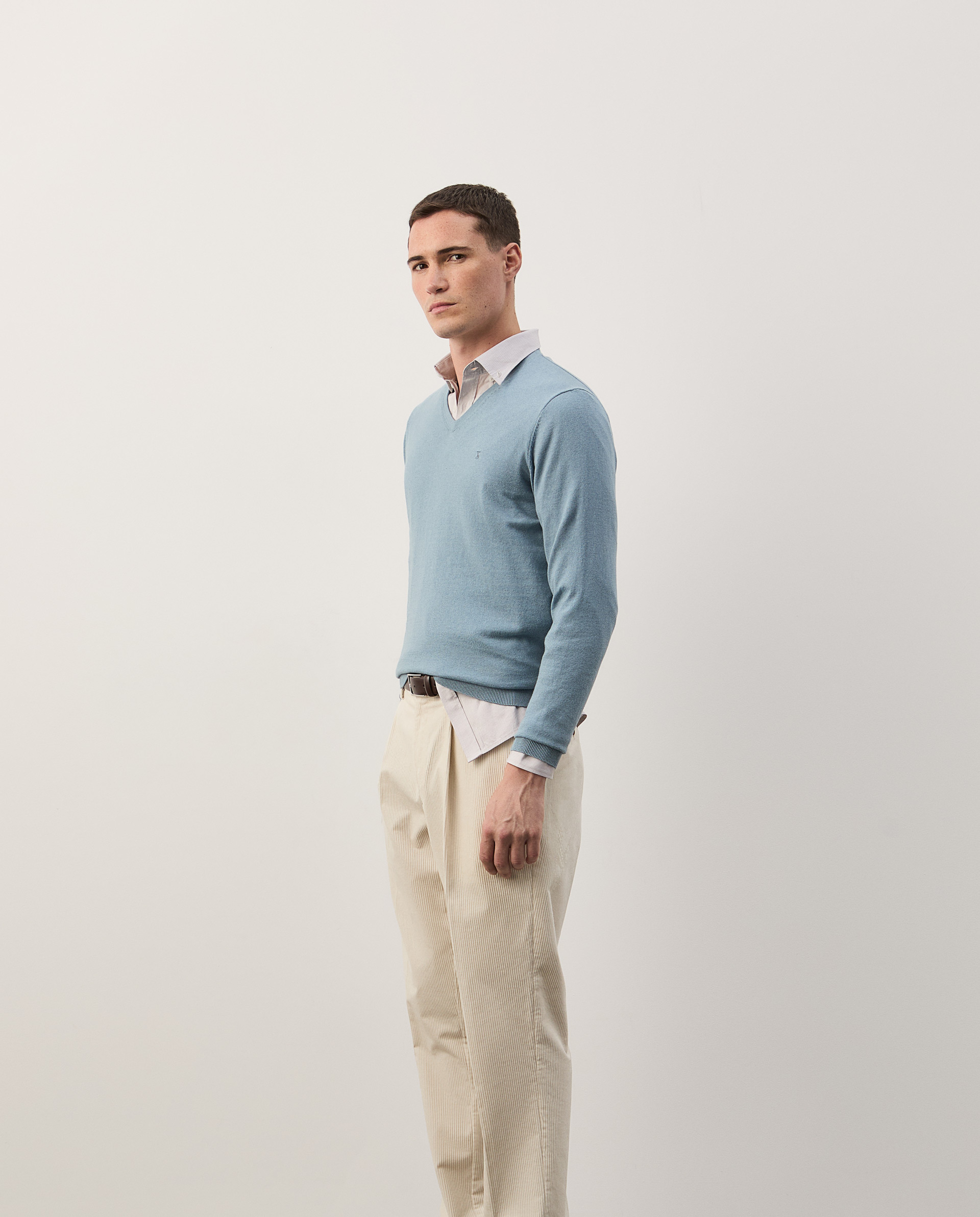 Cotton and cashmere pullover