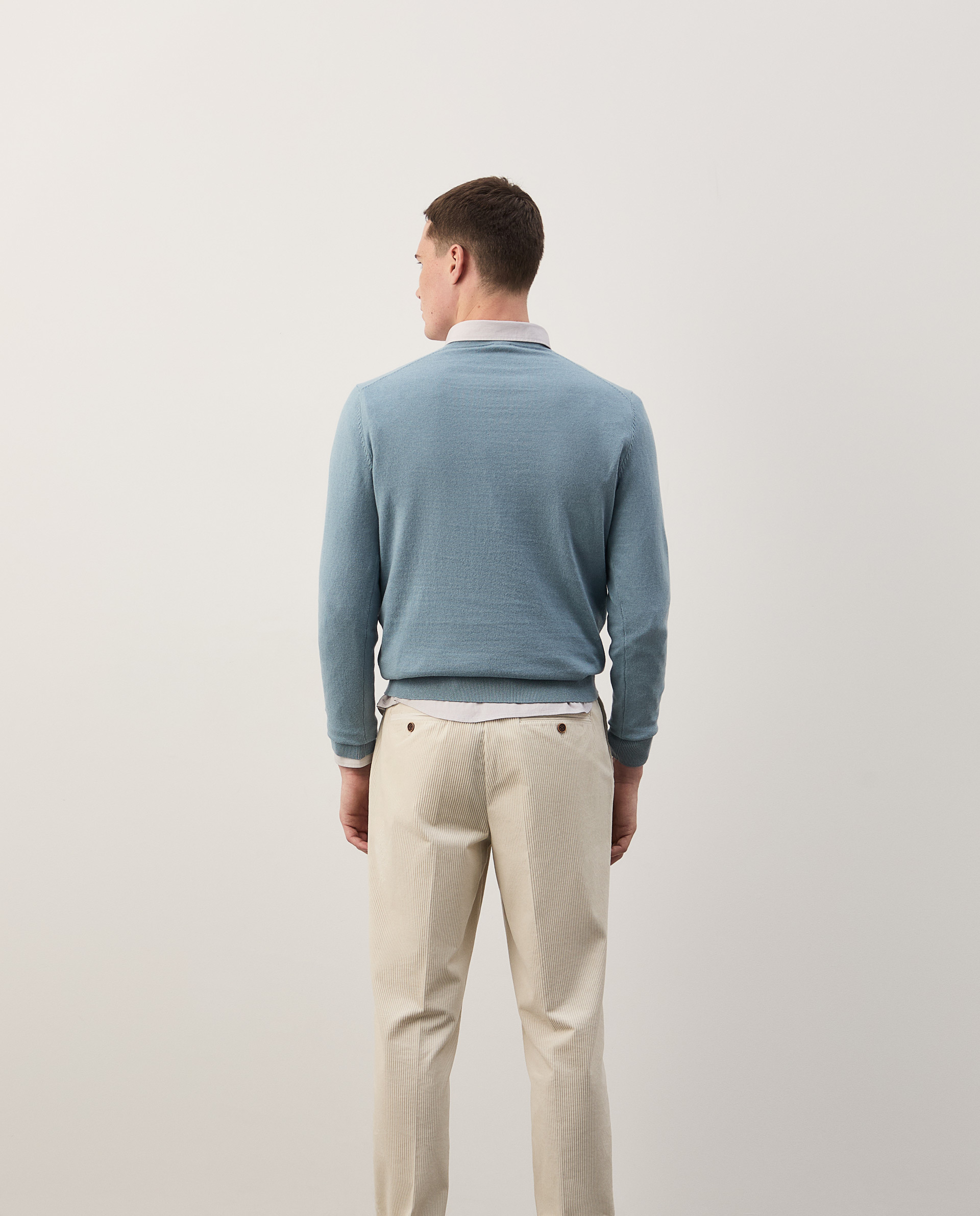 Cotton and cashmere pullover