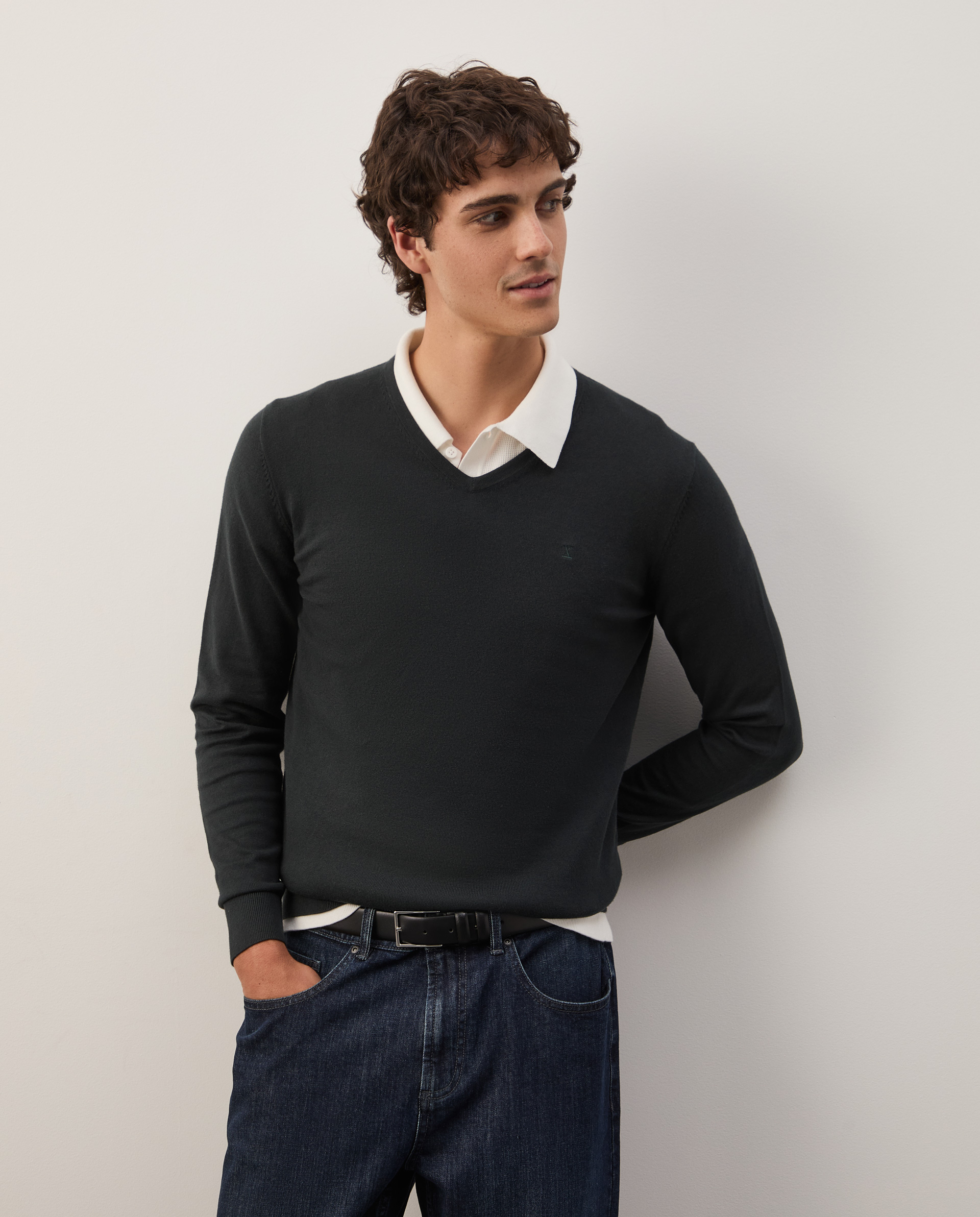 Cotton and cashmere pullover