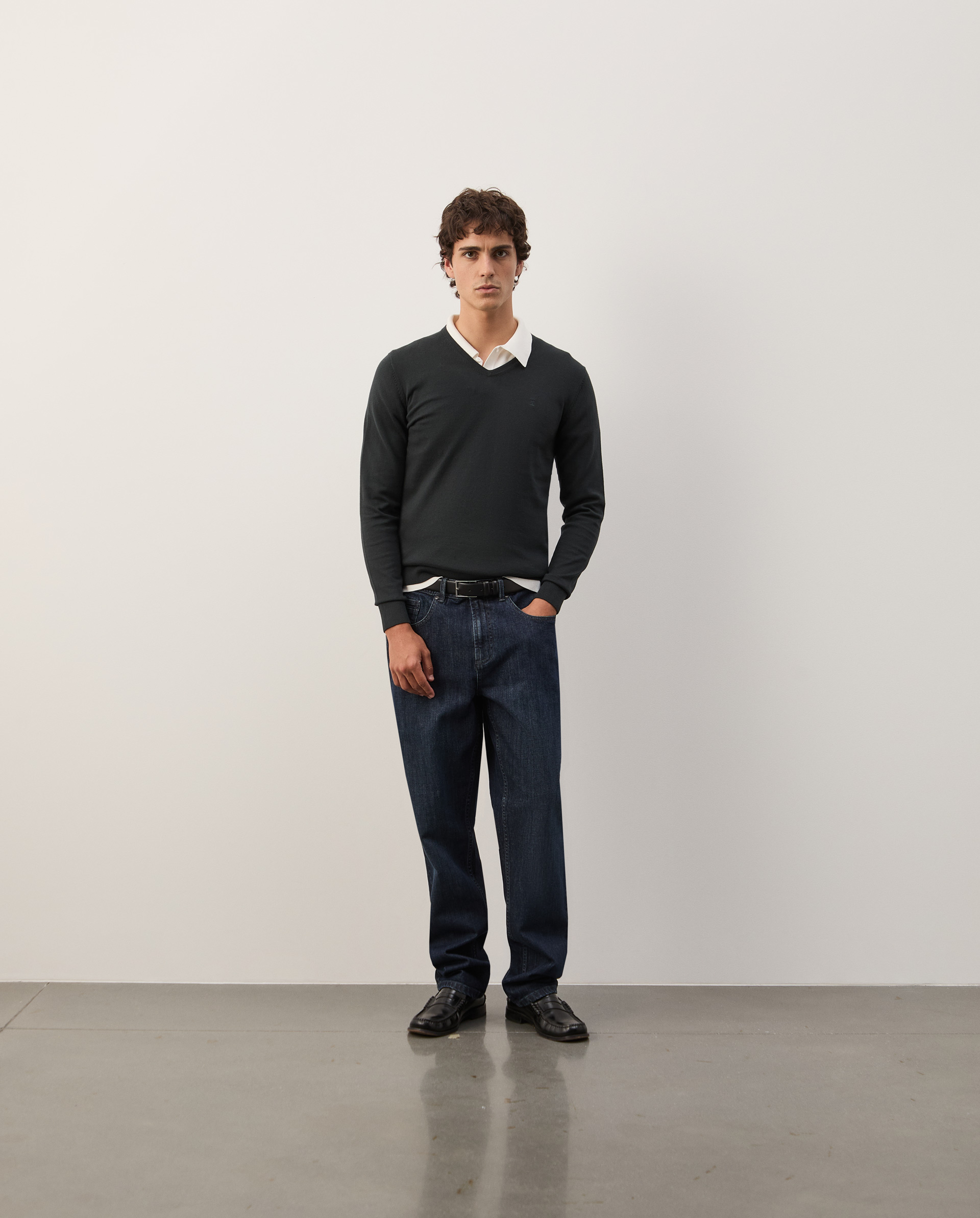 Cotton and cashmere pullover