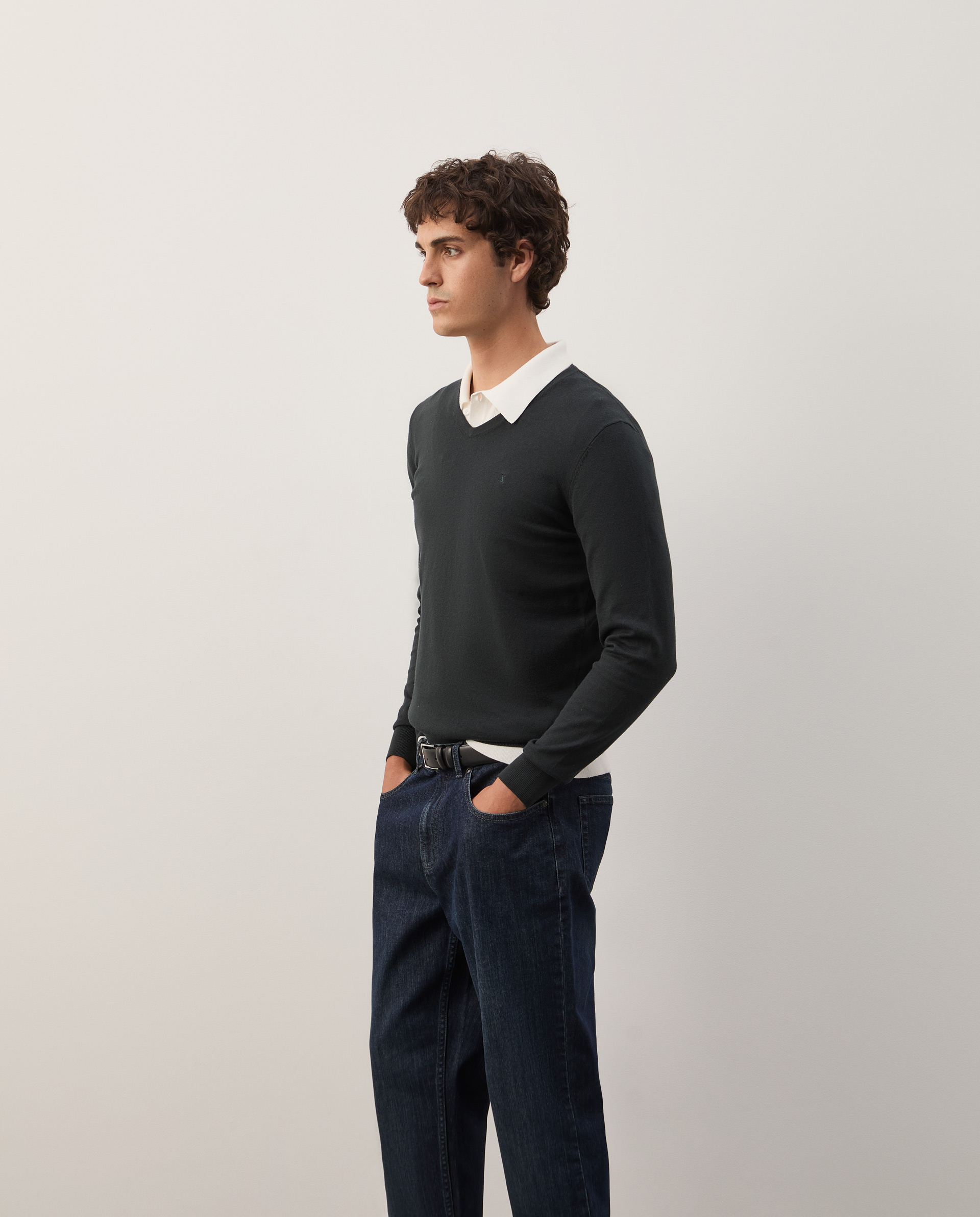Cotton and cashmere pullover