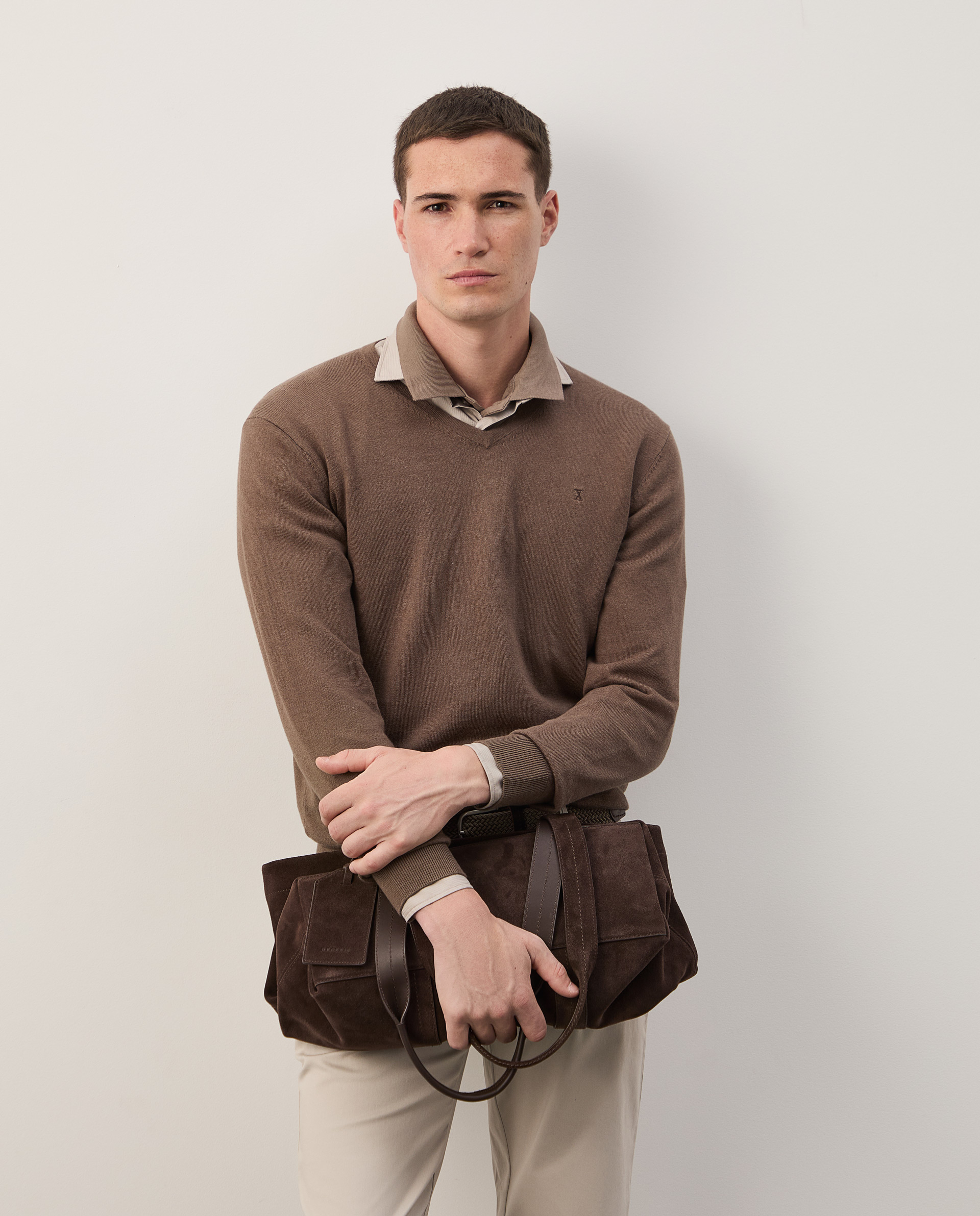 Cotton and cashmere pullover