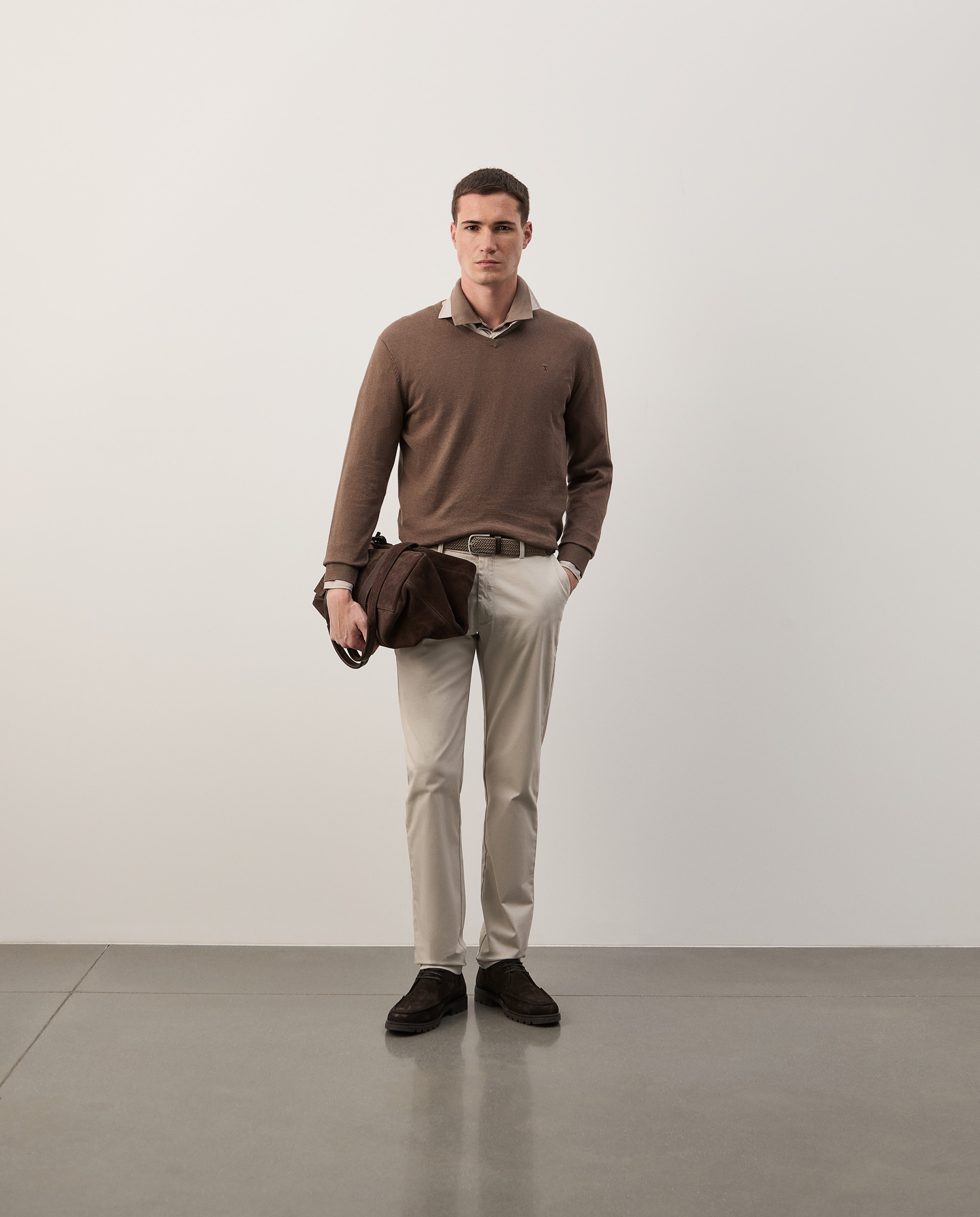 Cotton and cashmere pullover