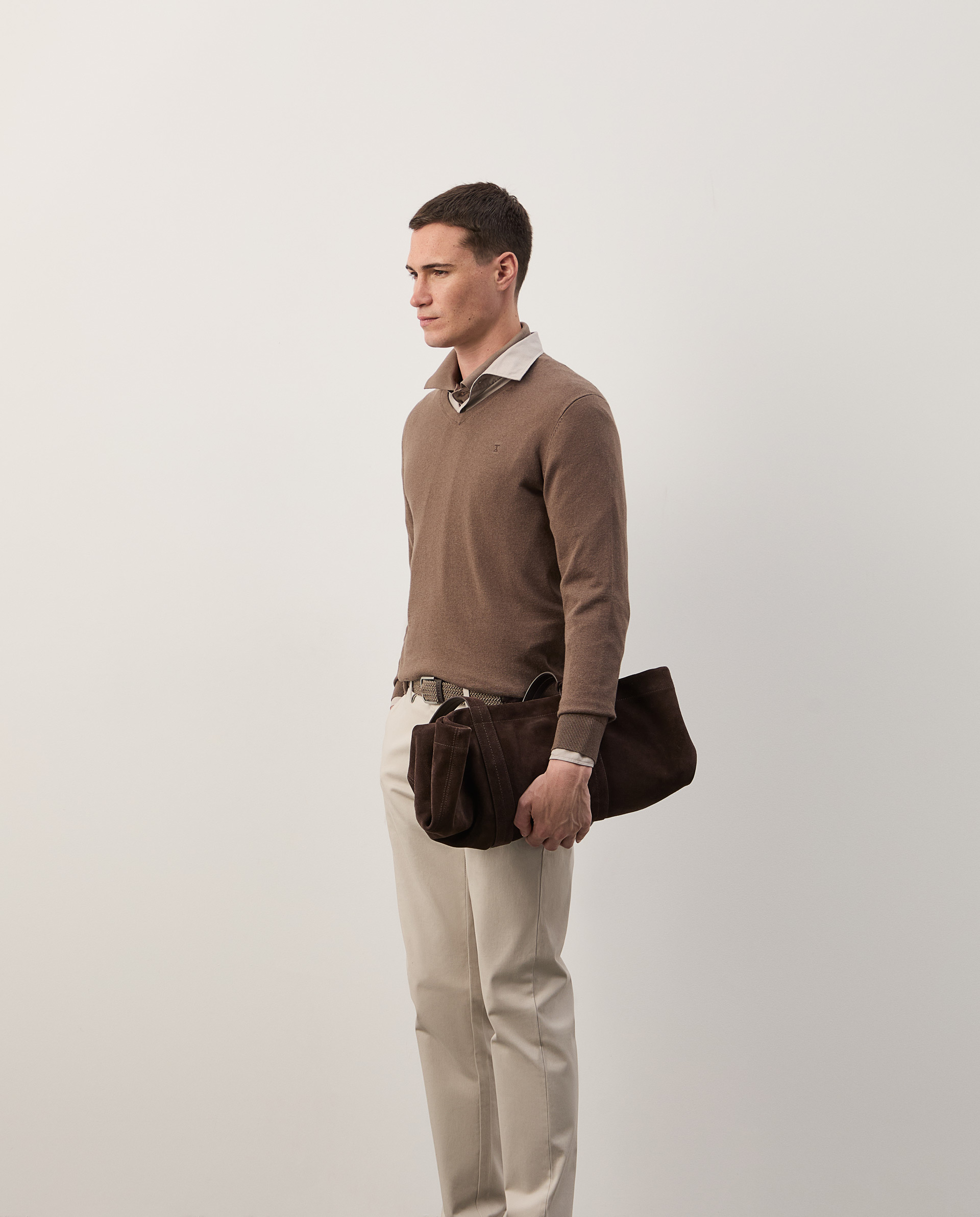 Cotton and cashmere pullover