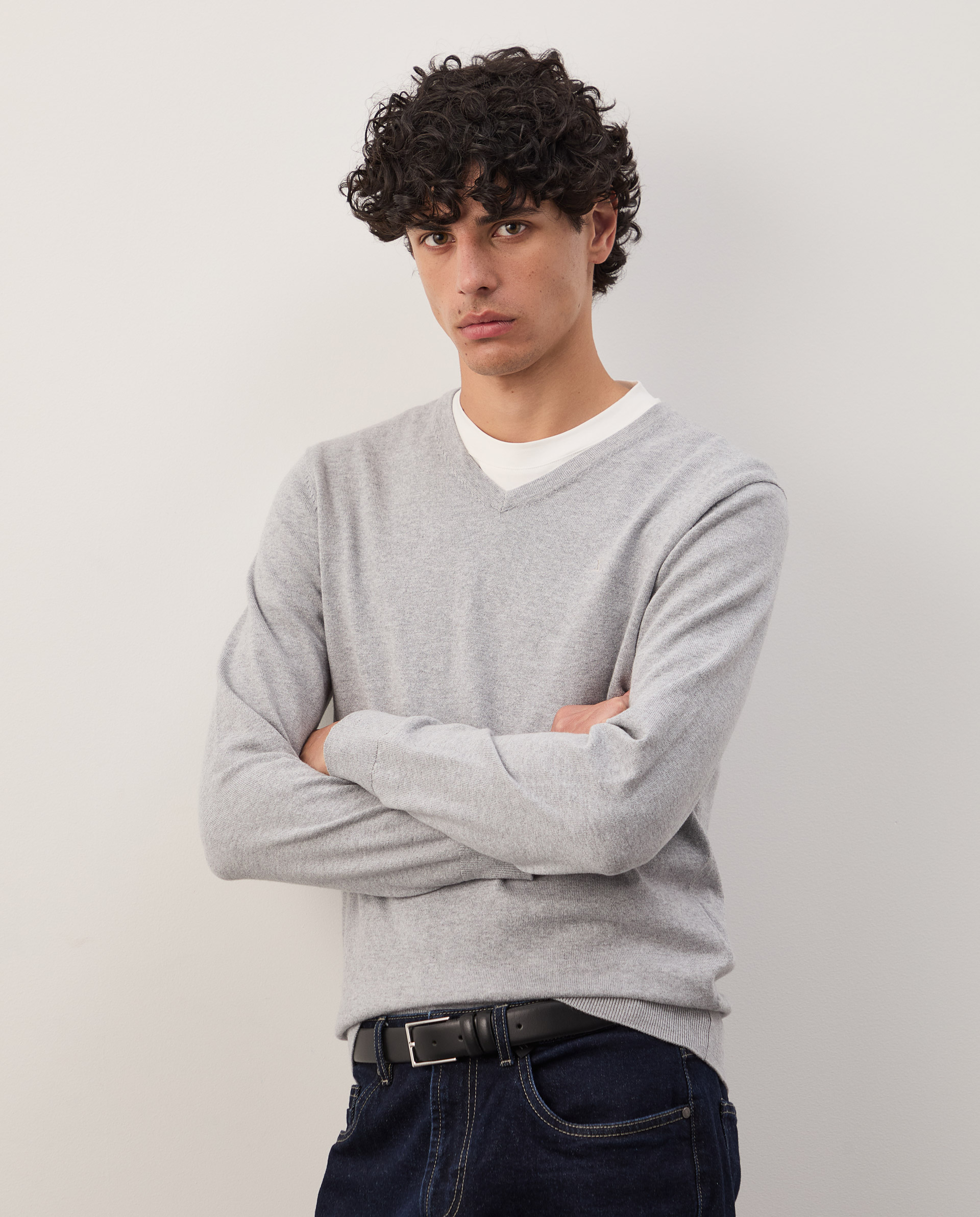 Jersey de algodón y cachemir
