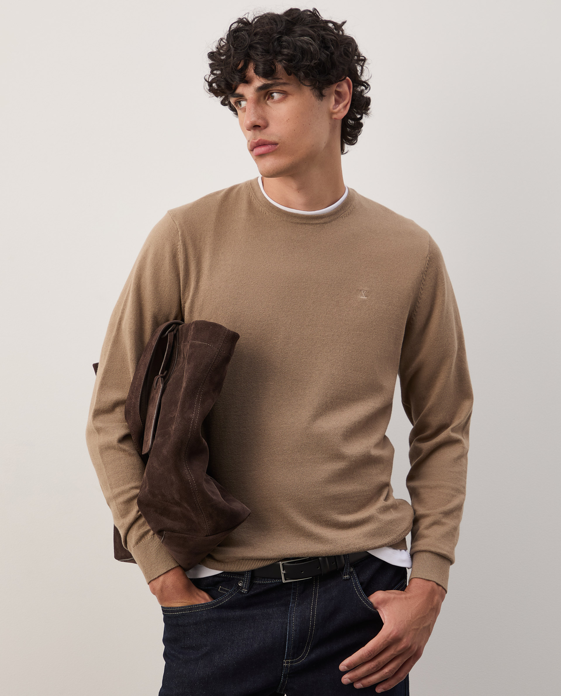 Cotton and cashmere sweater