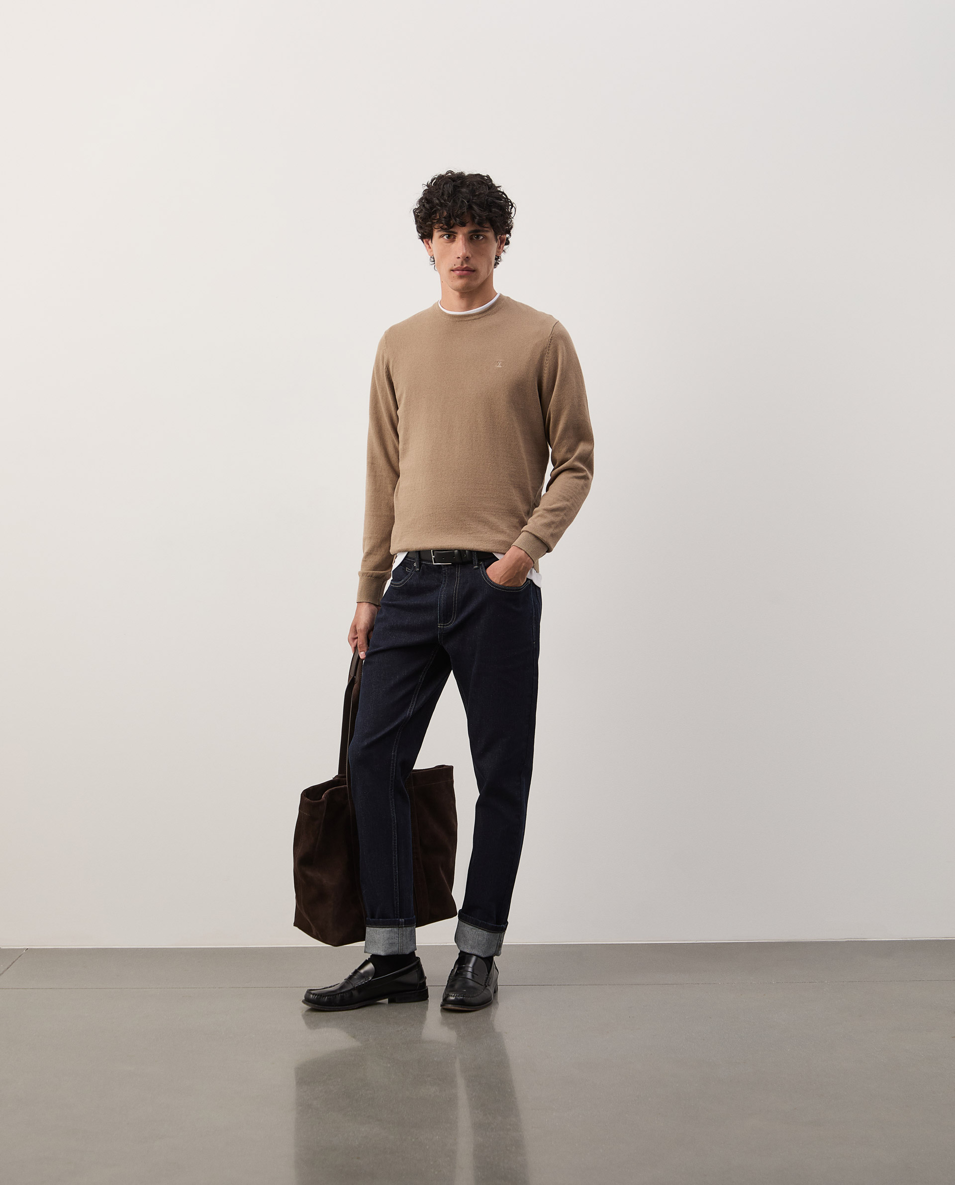 Cotton and cashmere sweater