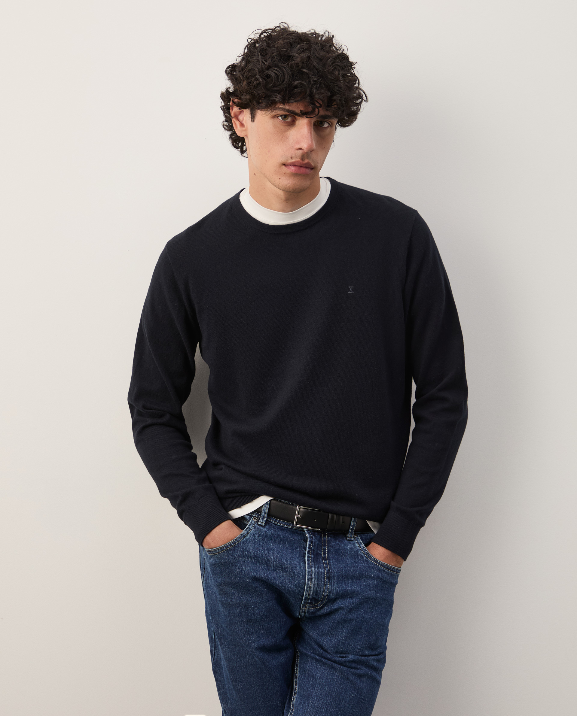 Cotton and cashmere sweater