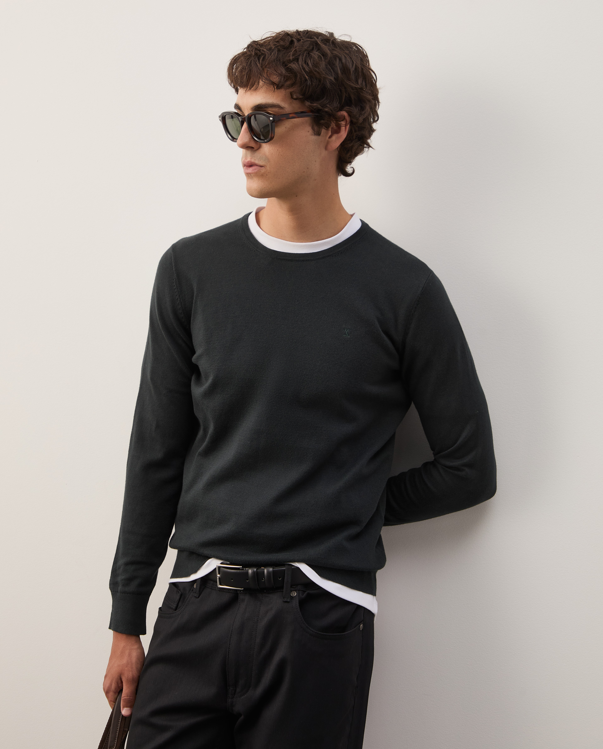 Camisola em algodão e caxemira