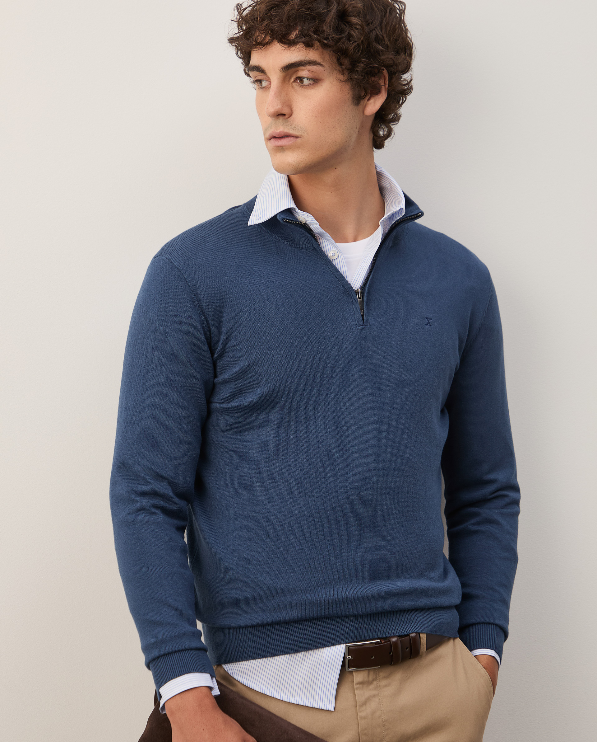Cotton and cashmere sweater