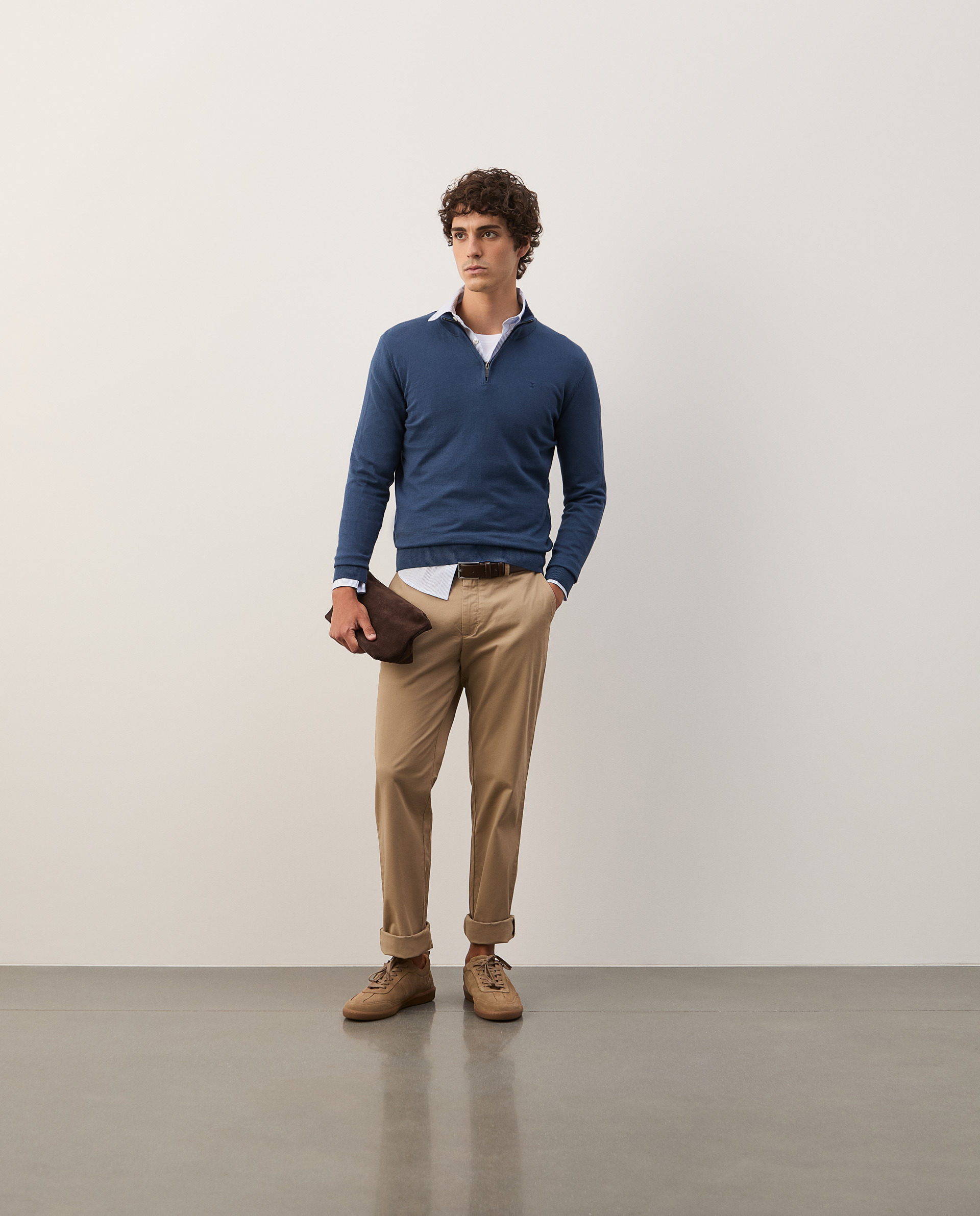 Cotton and cashmere sweater