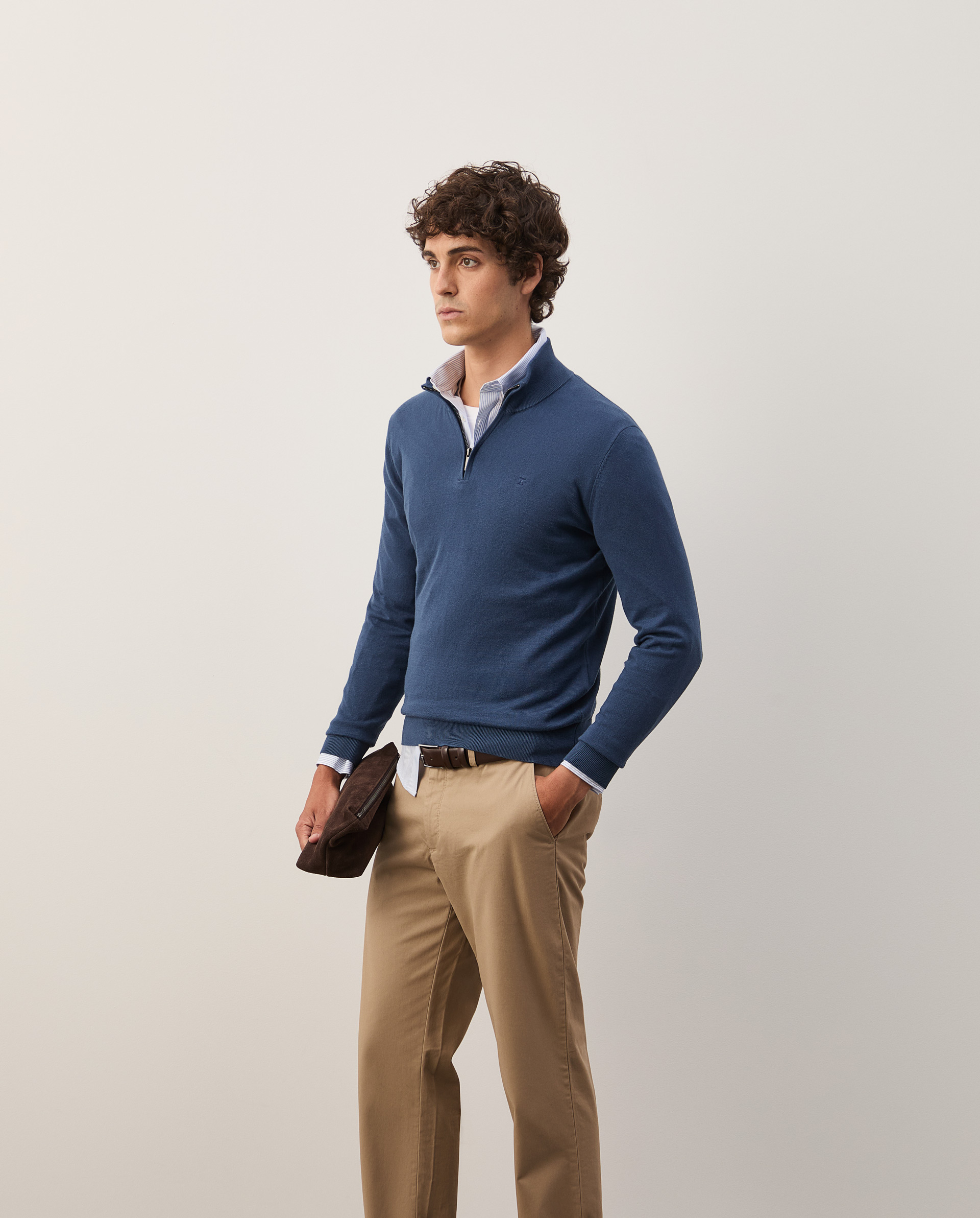 Cotton and cashmere sweater
