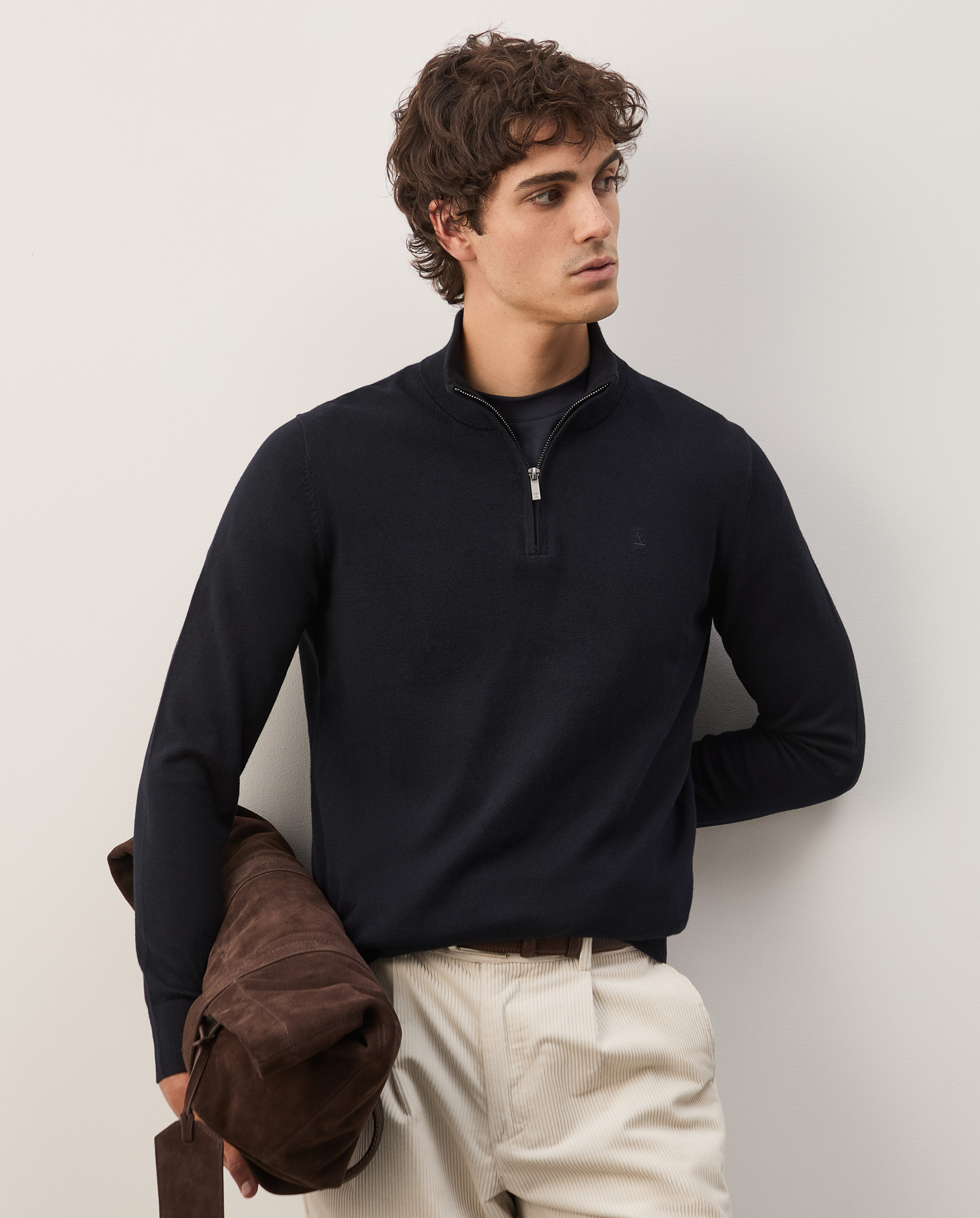 Camisola em algodão e caxemira