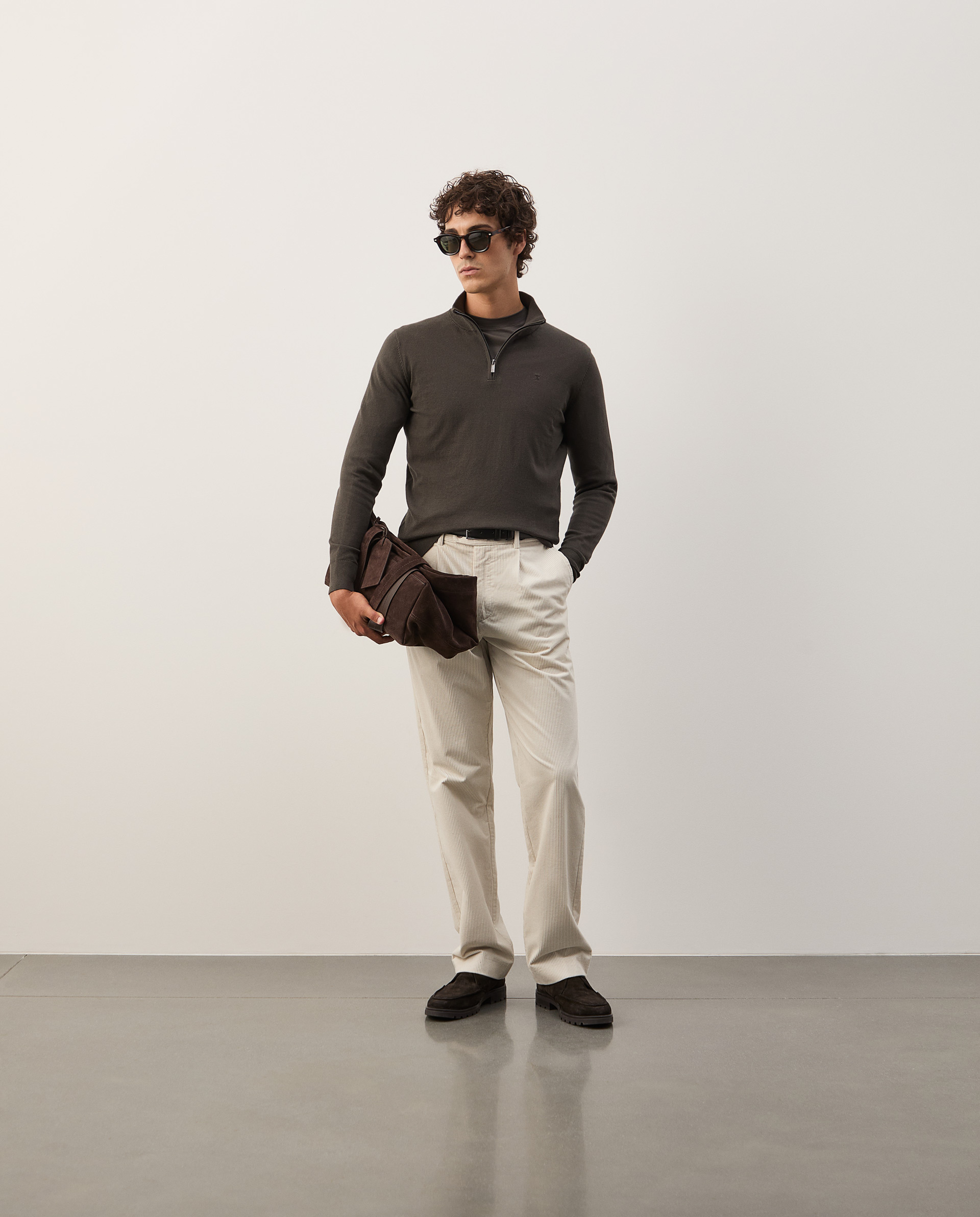 Cotton and cashmere sweater