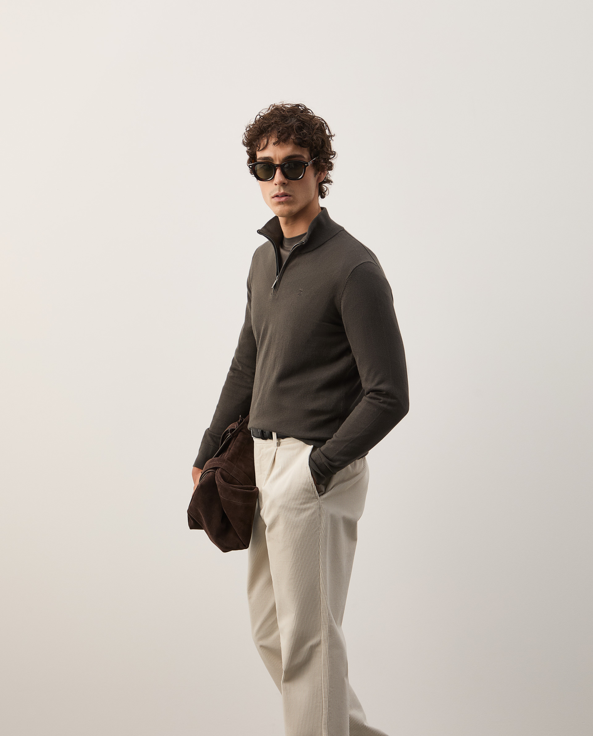 Cotton and cashmere sweater