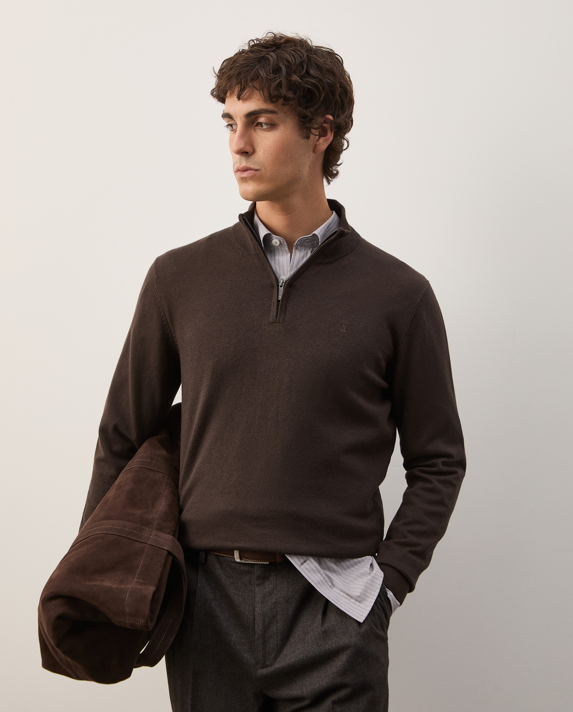 Cotton and cashmere sweater