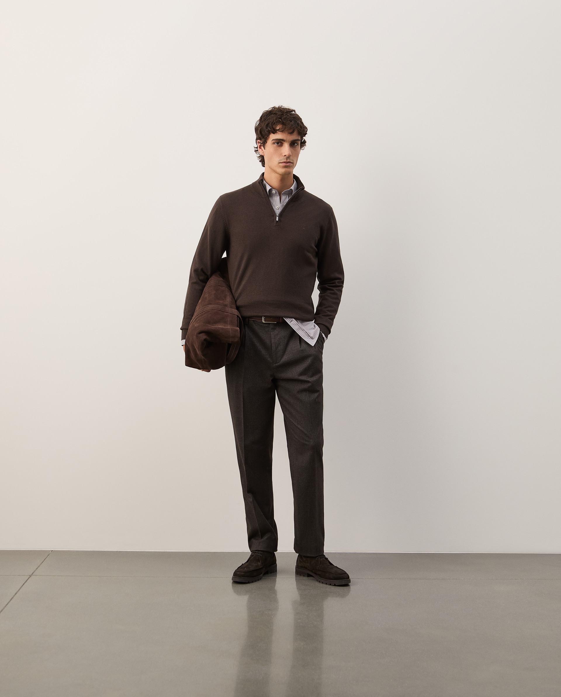 Cotton and cashmere sweater