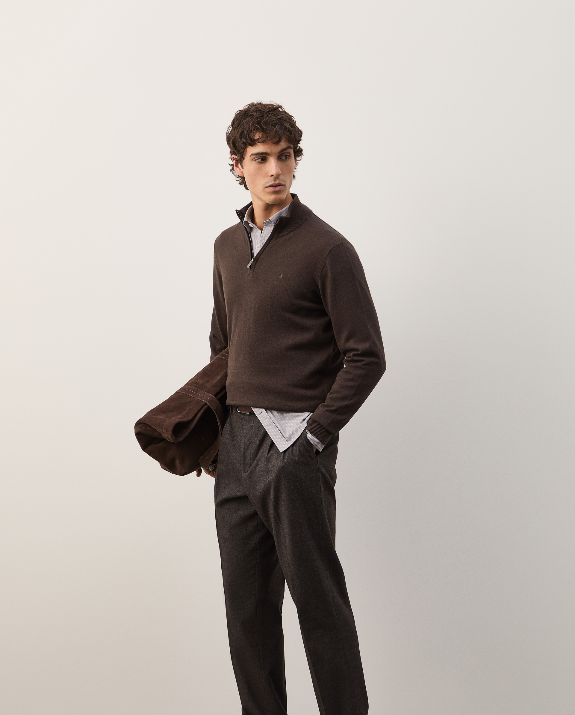 Cotton and cashmere sweater