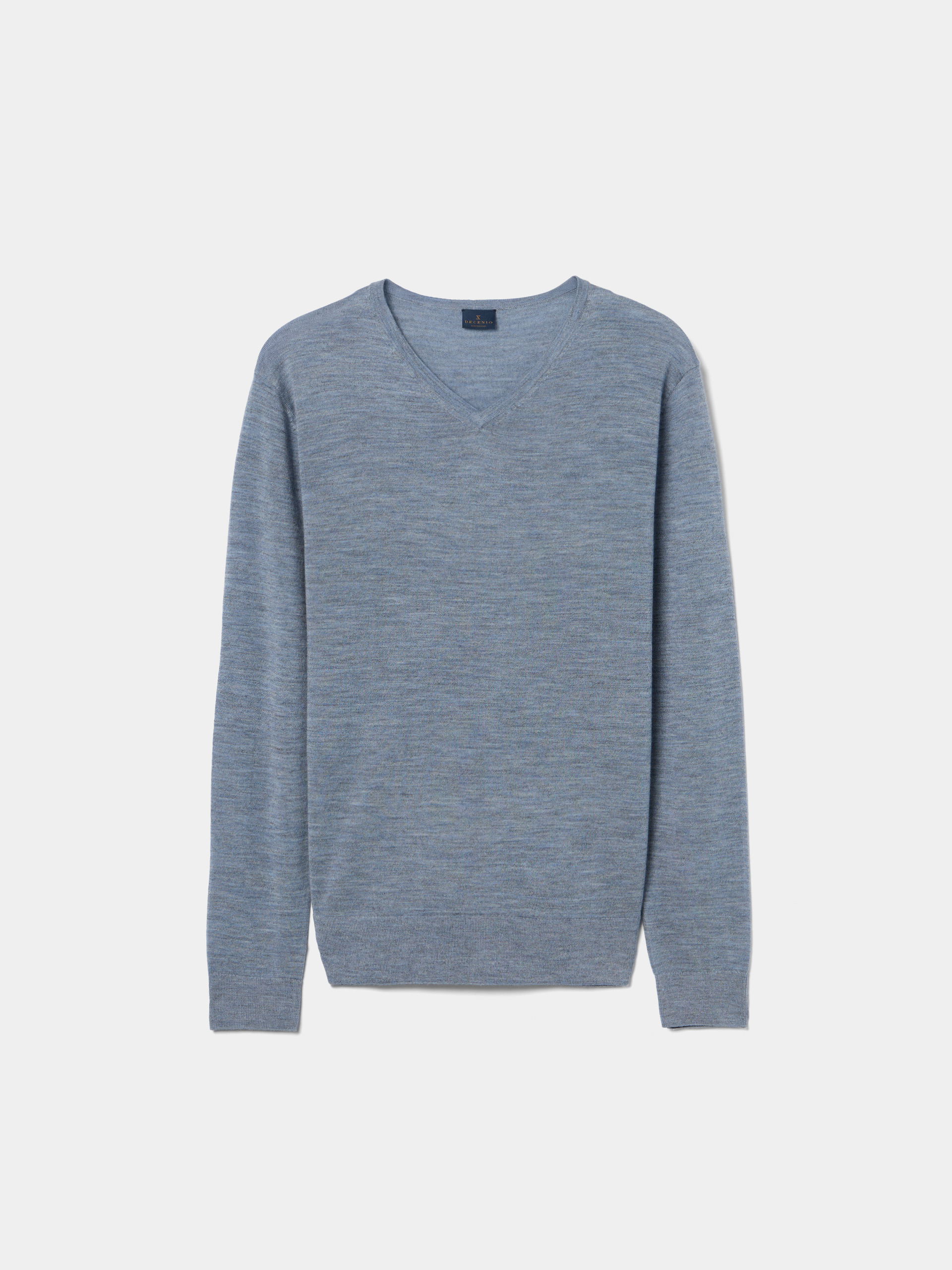 Wool pullover with V-neck