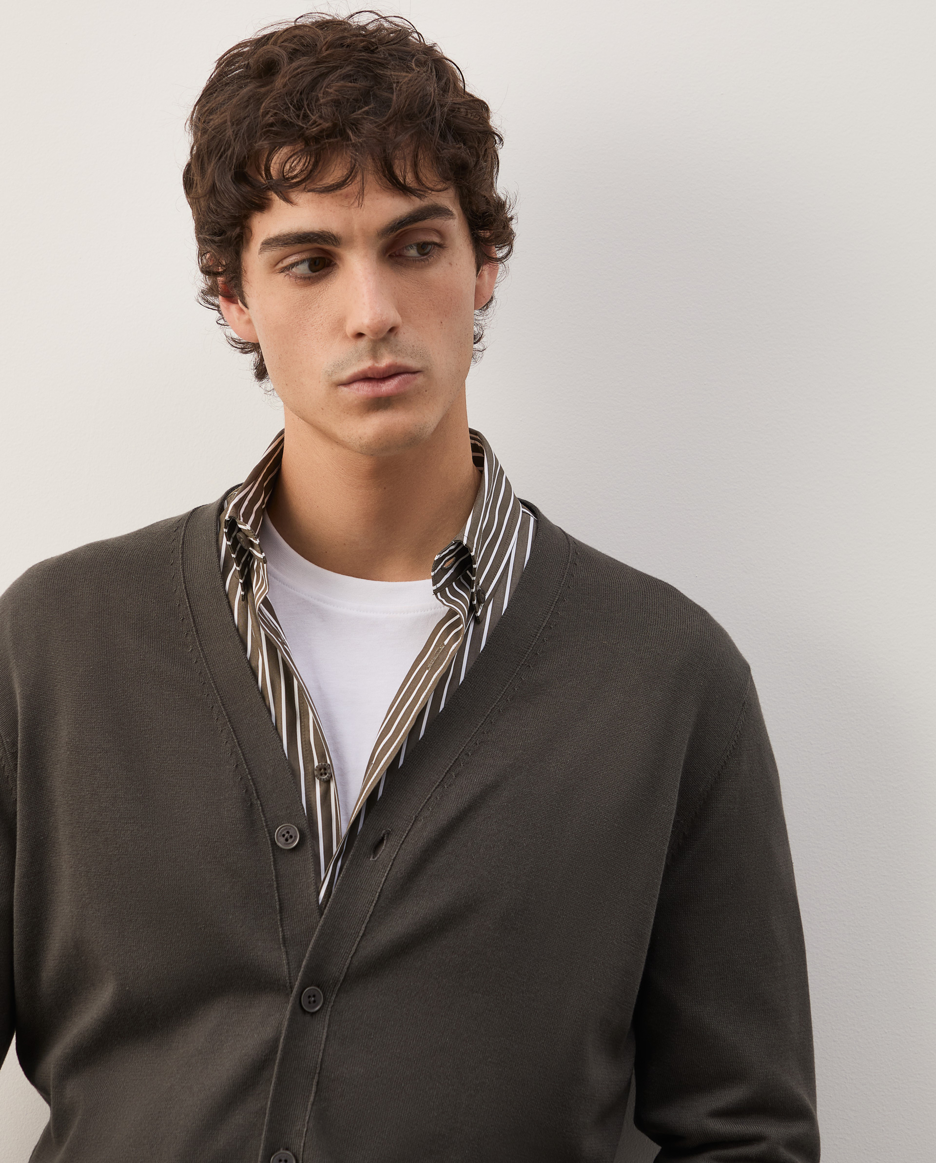 Cotton knit jacket