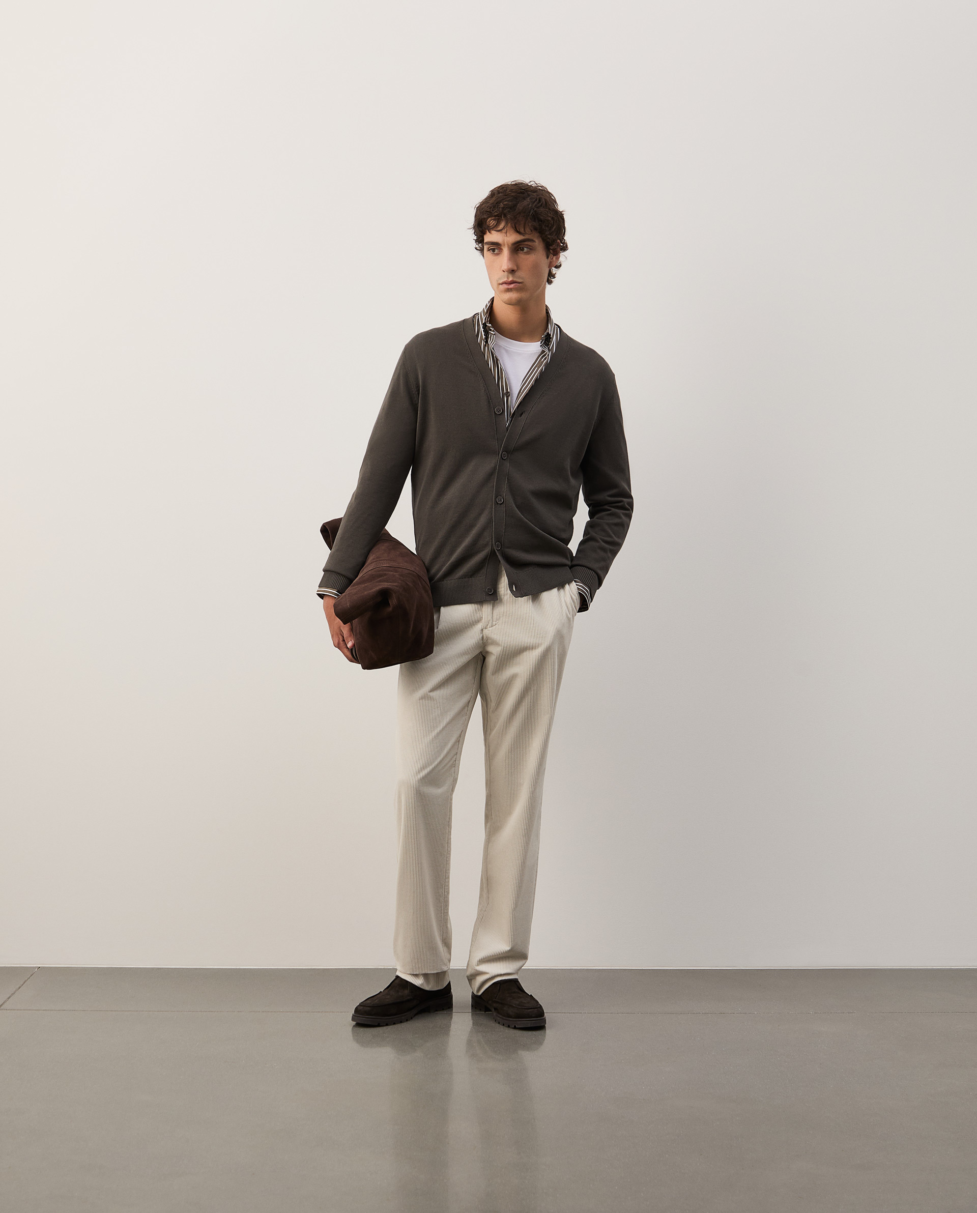 Cotton knit jacket