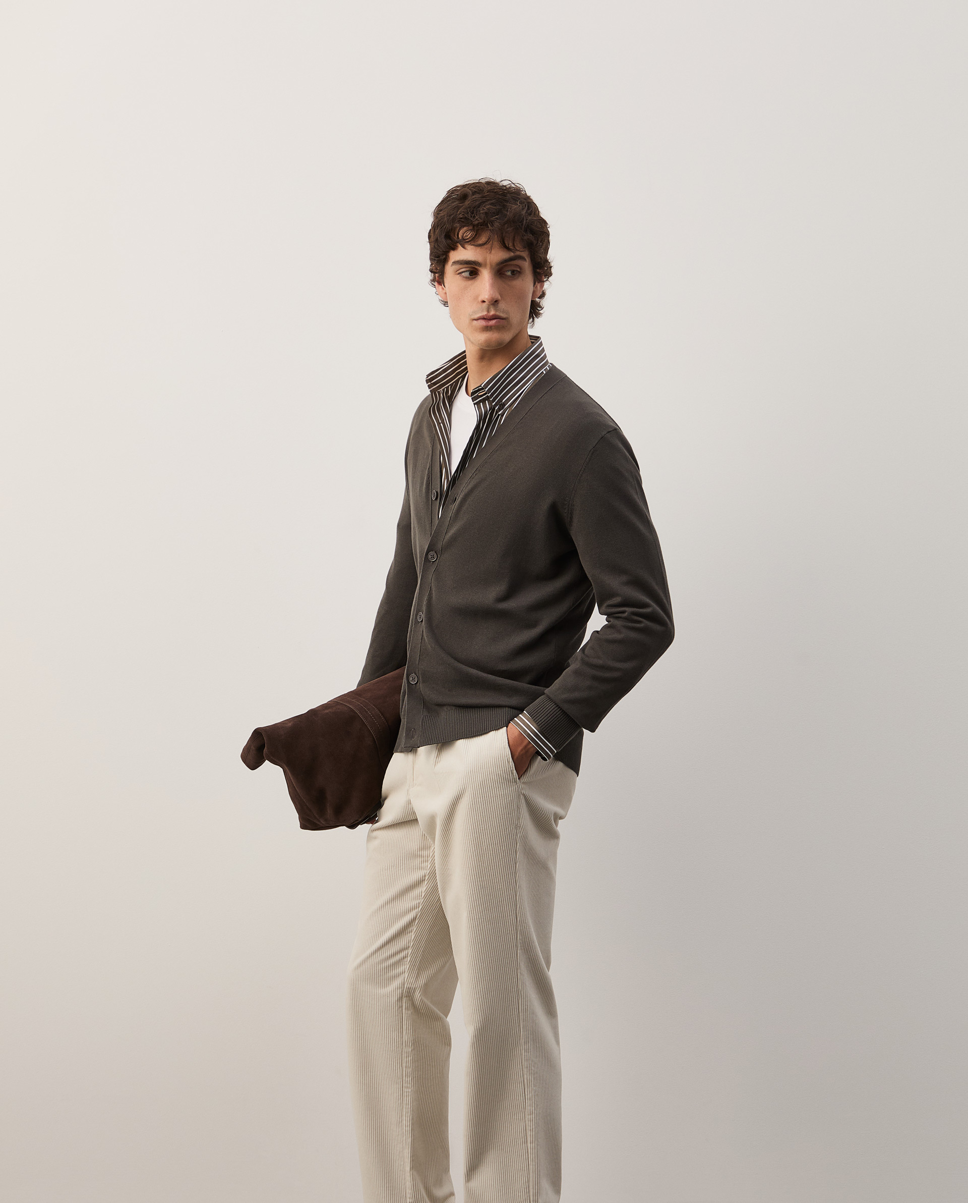 Cotton knit jacket