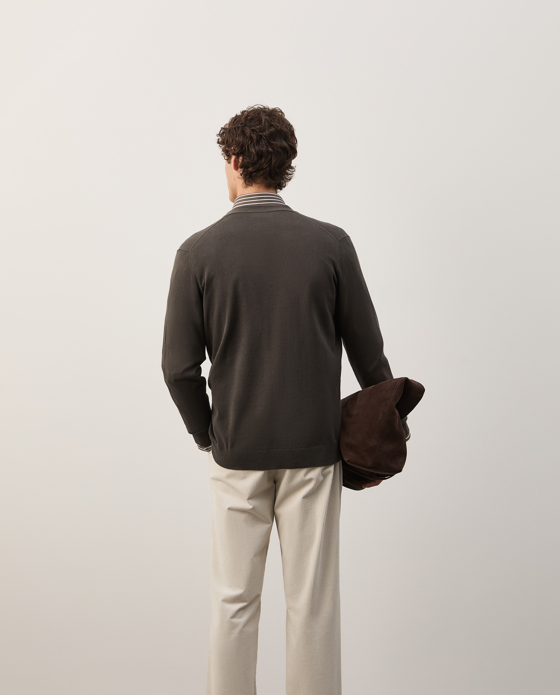 Cotton knit jacket