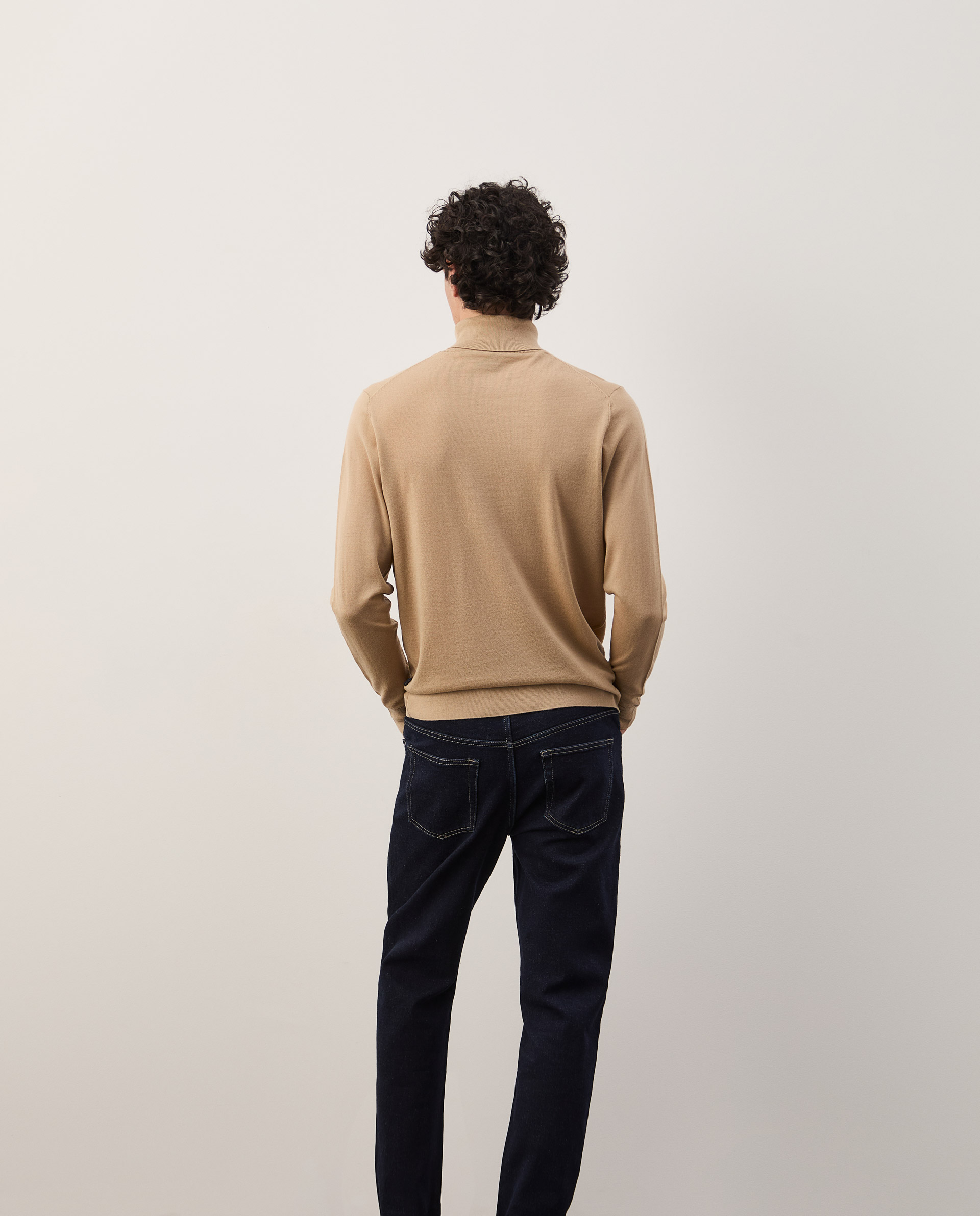 Turtleneck sweater in merino wool