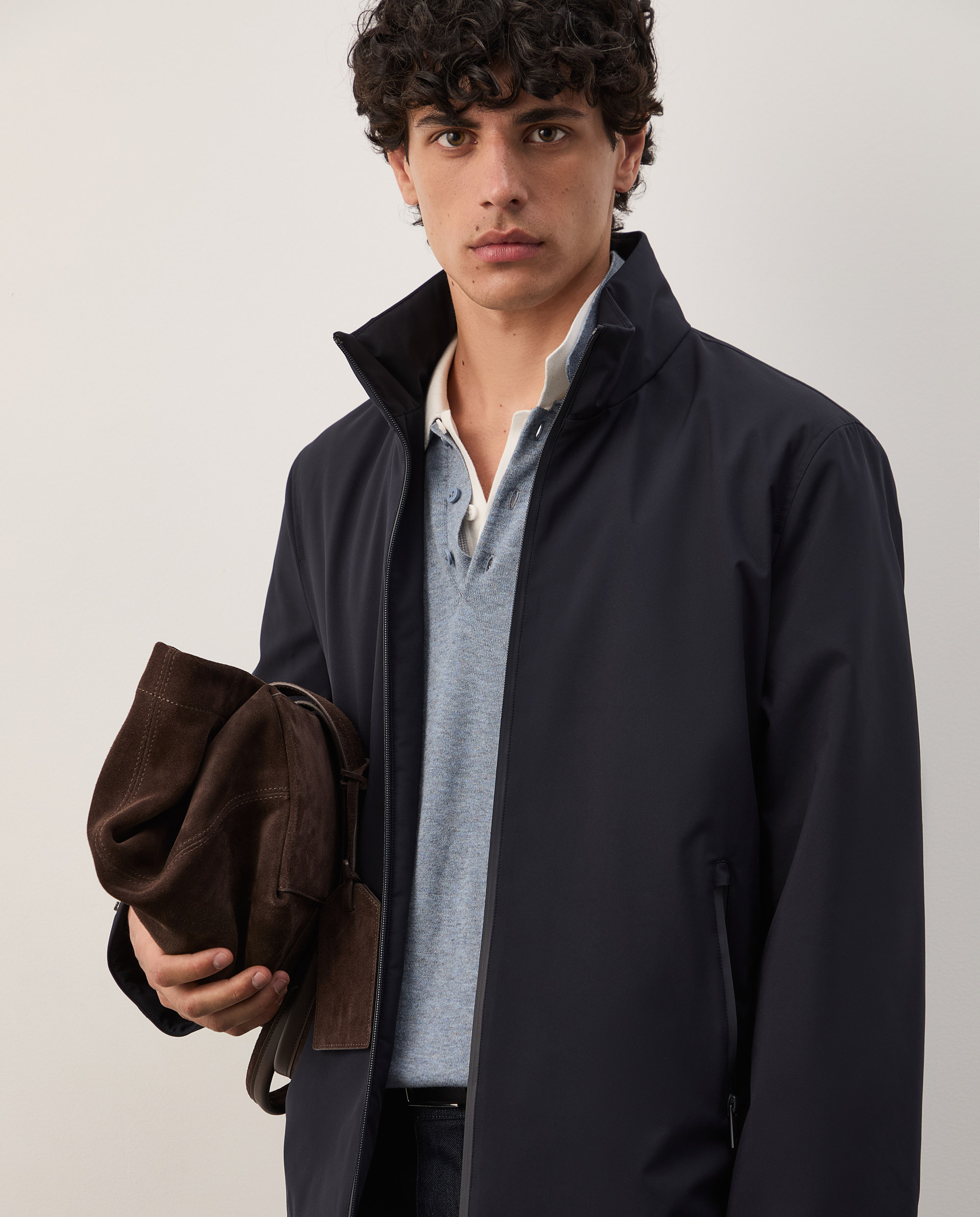 Reversible water-repellent jacket