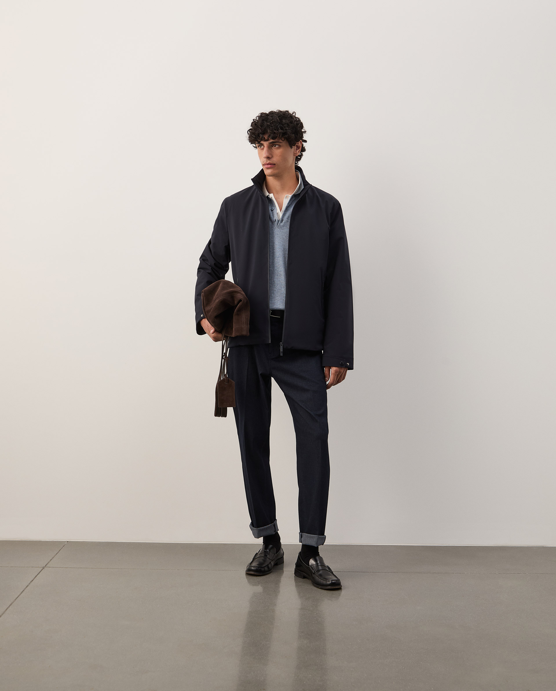Reversible water-repellent jacket