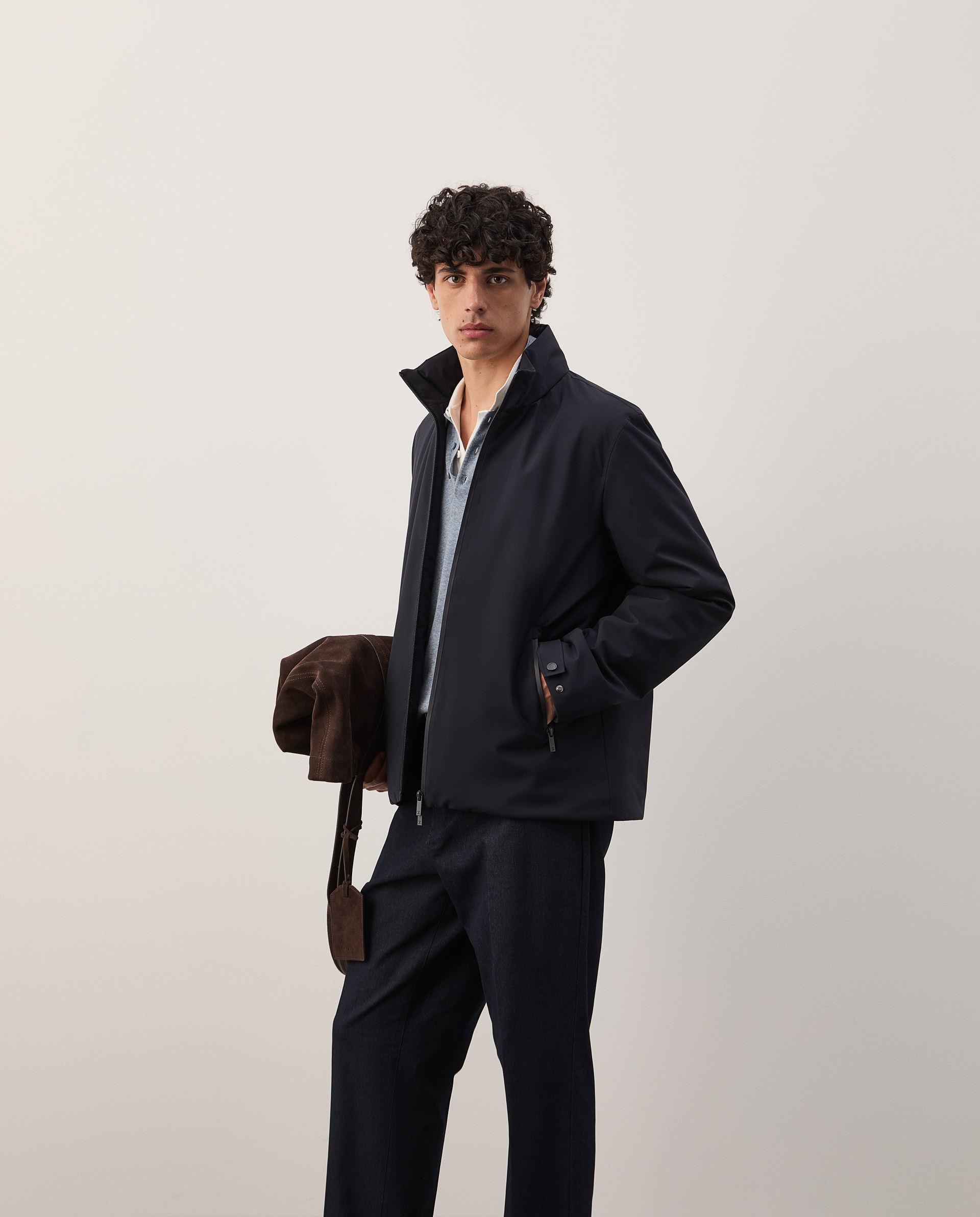 Reversible water-repellent jacket