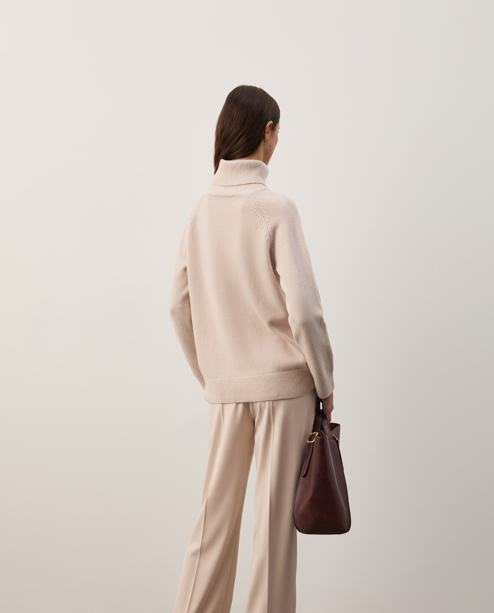 Turtleneck sweater with wool